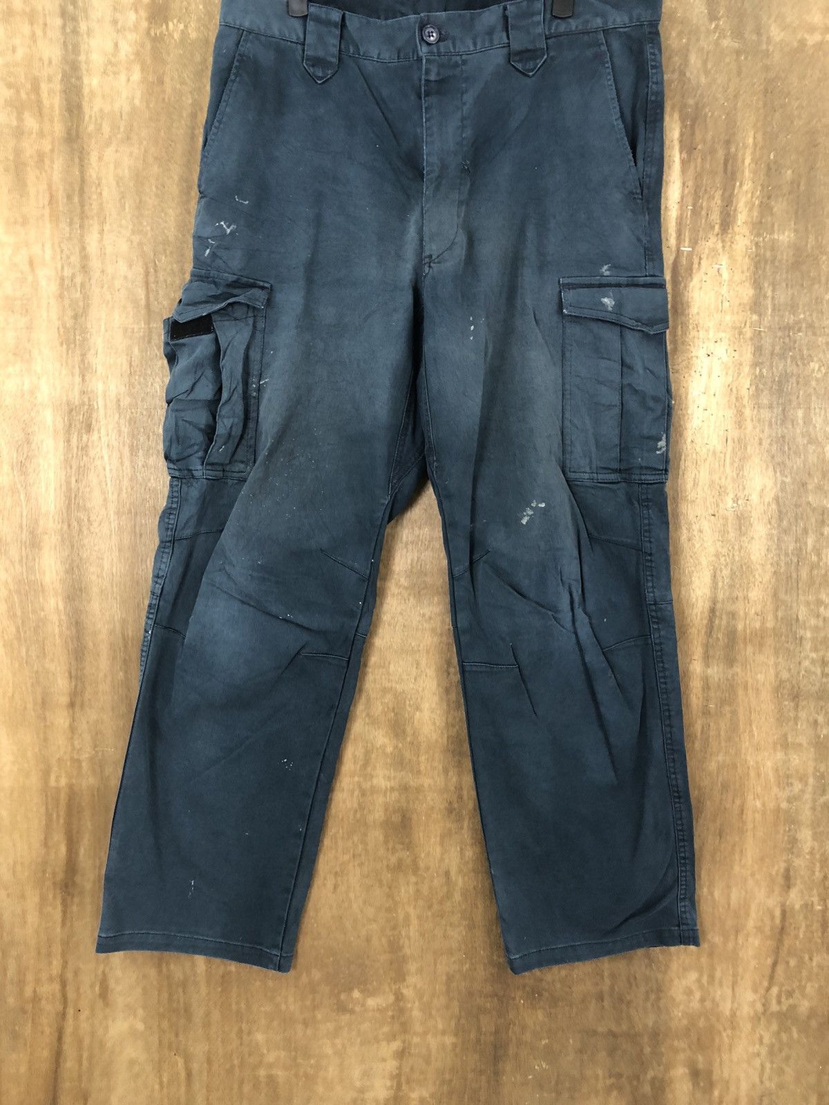 Japanese Brand Japanese Brand Dark Blue multipocket cargo pants # 6211 Size US 36 / EU 52 - 3 Thumbnail