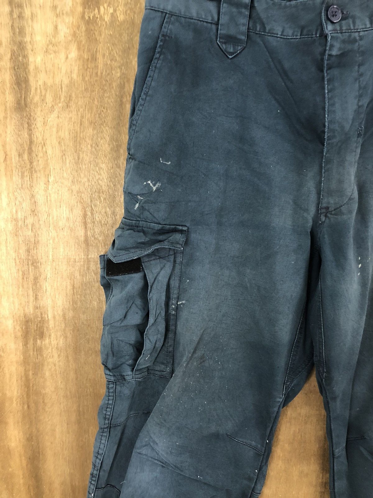 Japanese Brand Japanese Brand Dark Blue multipocket cargo pants # 6211 Size US 36 / EU 52 - 4 Thumbnail