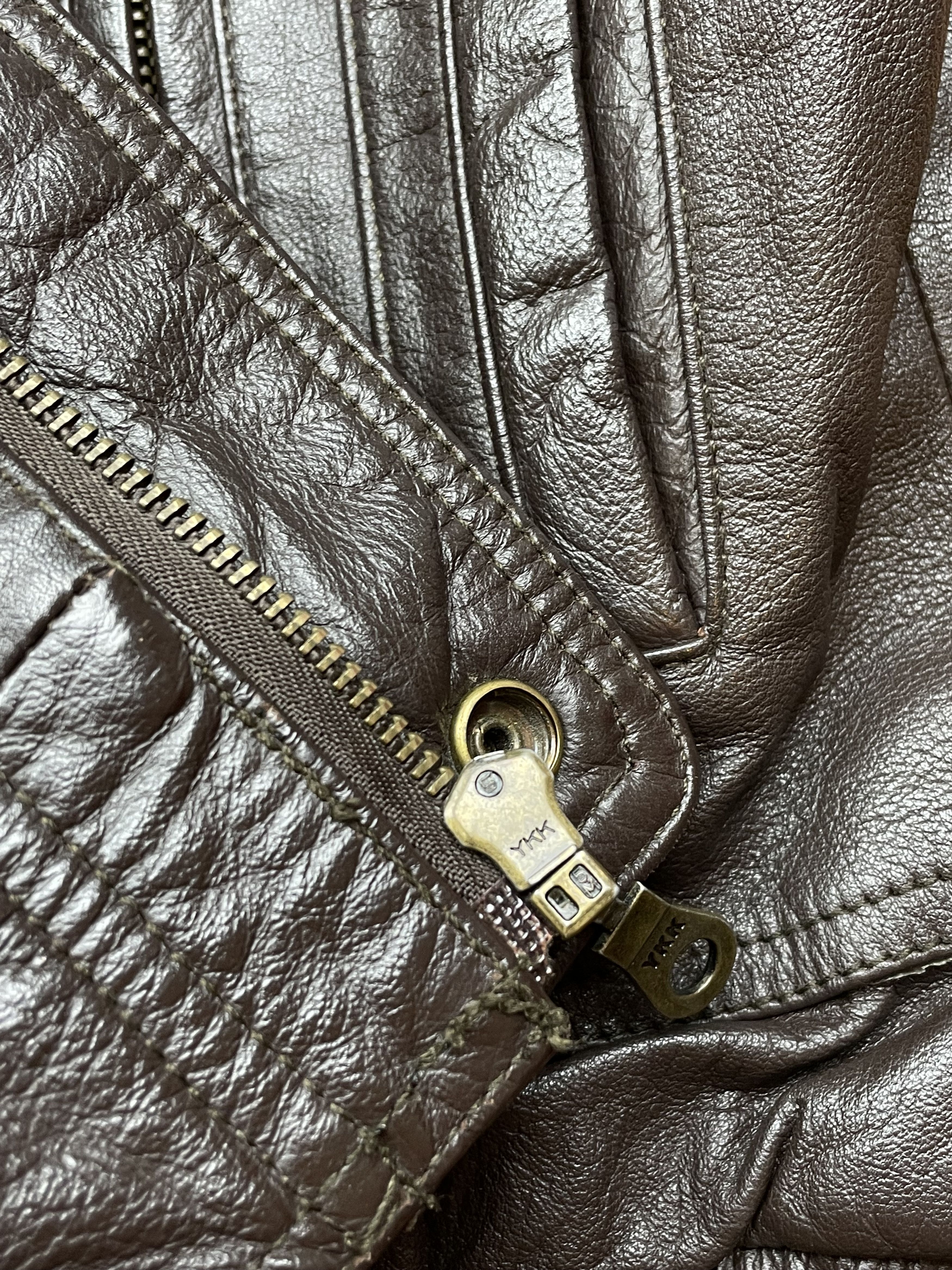 Vintage Vintage Genuine Leather Vest Jacket Rare Avant Garde Size US XL / EU 56 / 4 - 8 Thumbnail