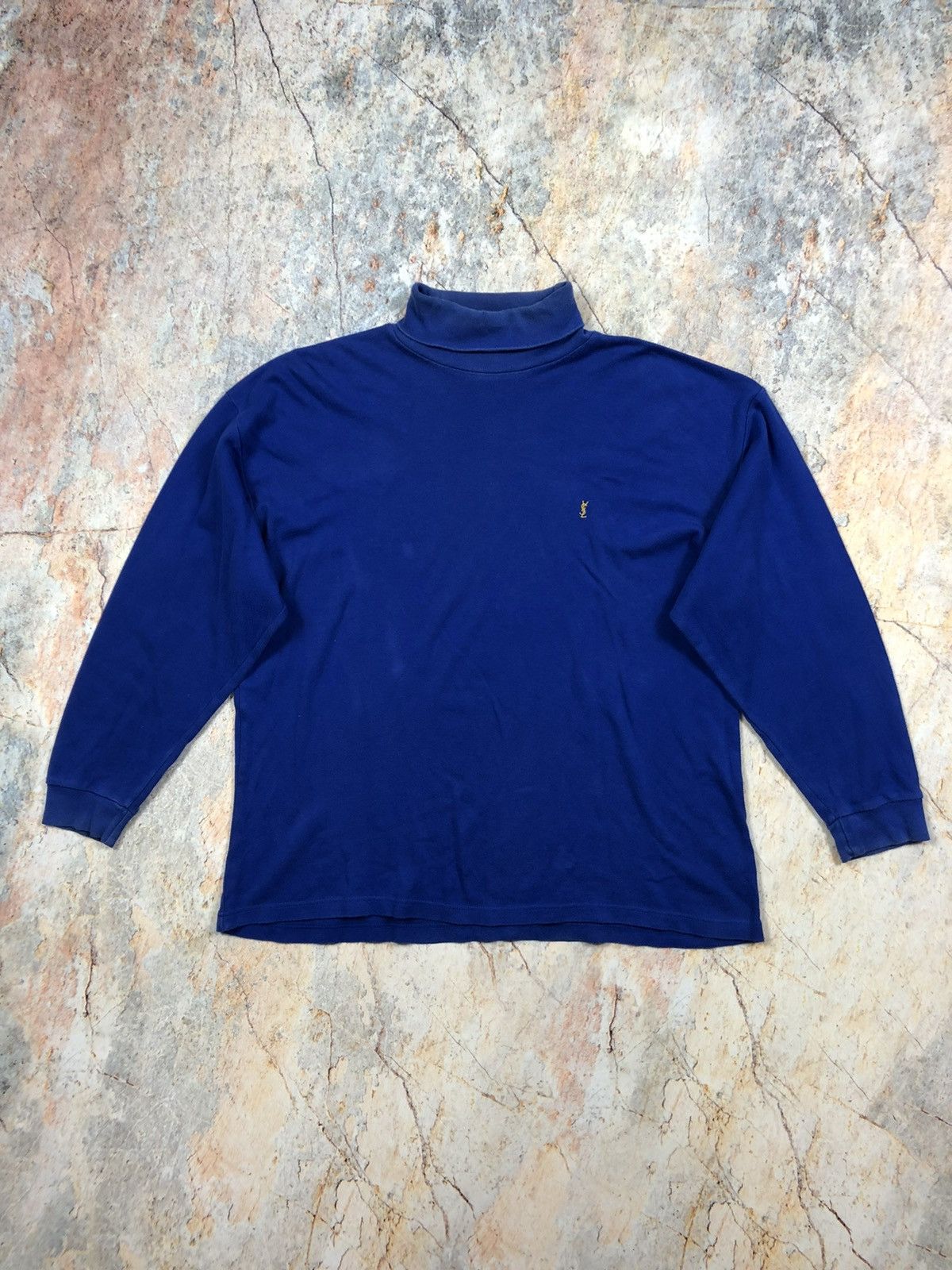 Vintage × Yves Saint Laurent Yves saint Lauren vintage YSL rare turtleneck long sleeve Size US L / EU 52-54 / 3 - 2 Thumbnail