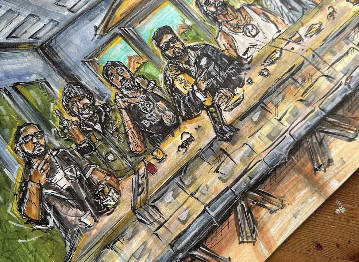 Other 🆕 GRiSeLDa🦂NeW aGe 'LaST SuPPeR' PRiNT 🎨 OPeN EDiTiON 🖼️ Size ONE SIZE - 5 Thumbnail