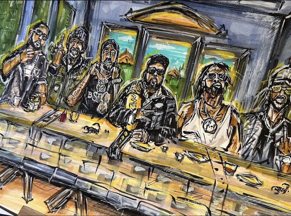 Other 🆕 GRiSeLDa🦂NeW aGe 'LaST SuPPeR' PRiNT 🎨 OPeN EDiTiON 🖼️ Size ONE SIZE - 3 Thumbnail