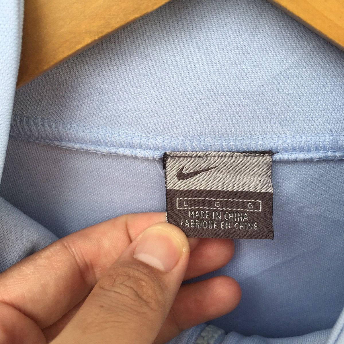 Japanese Brand Nike Swoosh Embroidered Logo Zipper Jacket | M | Swag Hype Size US M / EU 48-50 / 2 - 3 Thumbnail
