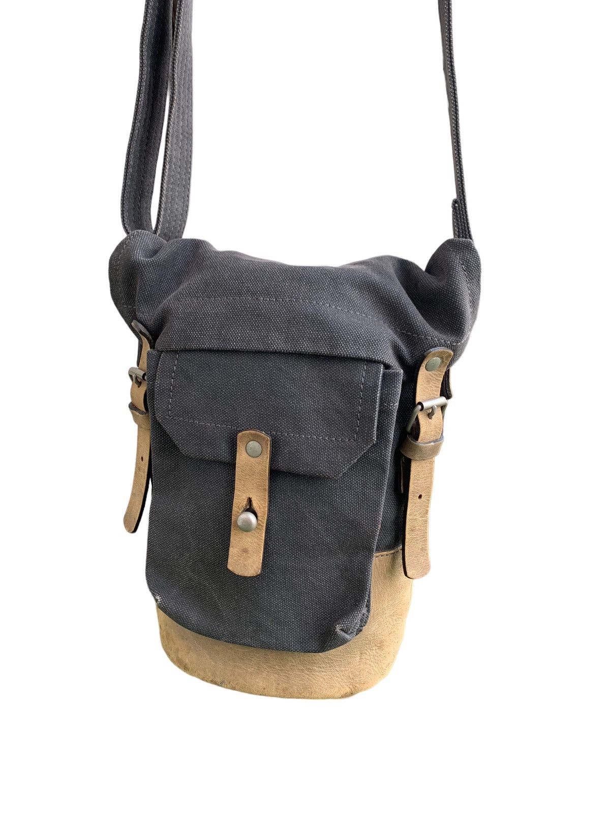 Dries Van Noten Dries Van Noten Duck Canvas with Leather Crossbody Bag Size ONE SIZE - 2 Thumbnail