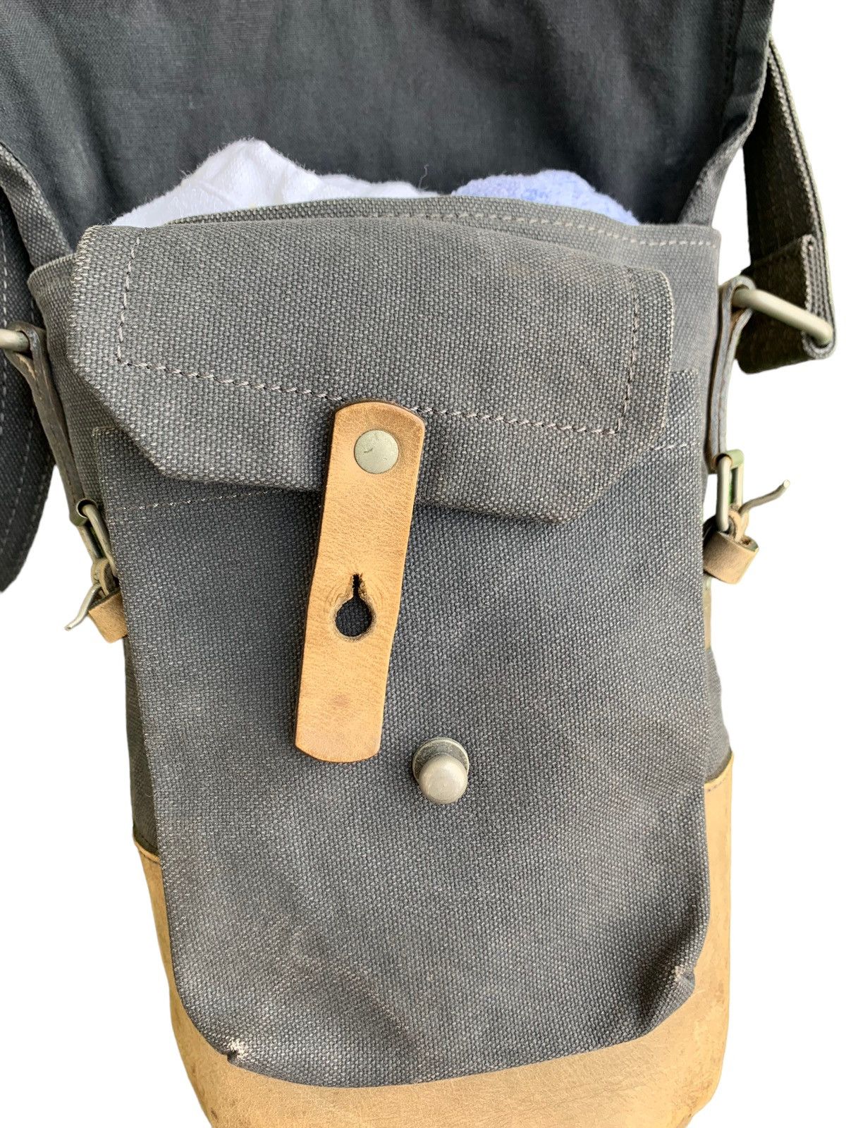 Dries Van Noten Dries Van Noten Duck Canvas with Leather Crossbody Bag Size ONE SIZE - 17 Thumbnail