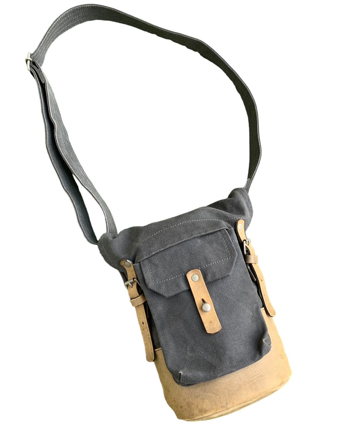 Dries Van Noten Dries Van Noten Duck Canvas with Leather Crossbody Bag Size ONE SIZE - 1 Thumbnail