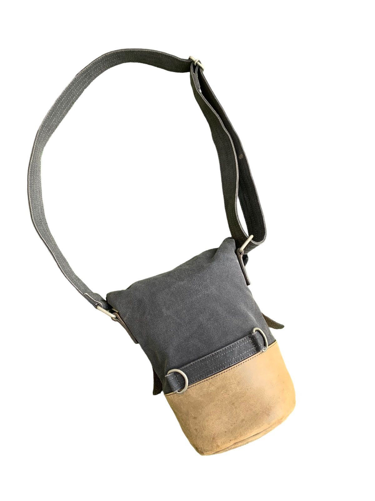 Dries Van Noten Dries Van Noten Duck Canvas with Leather Crossbody Bag Size ONE SIZE - 14 Thumbnail