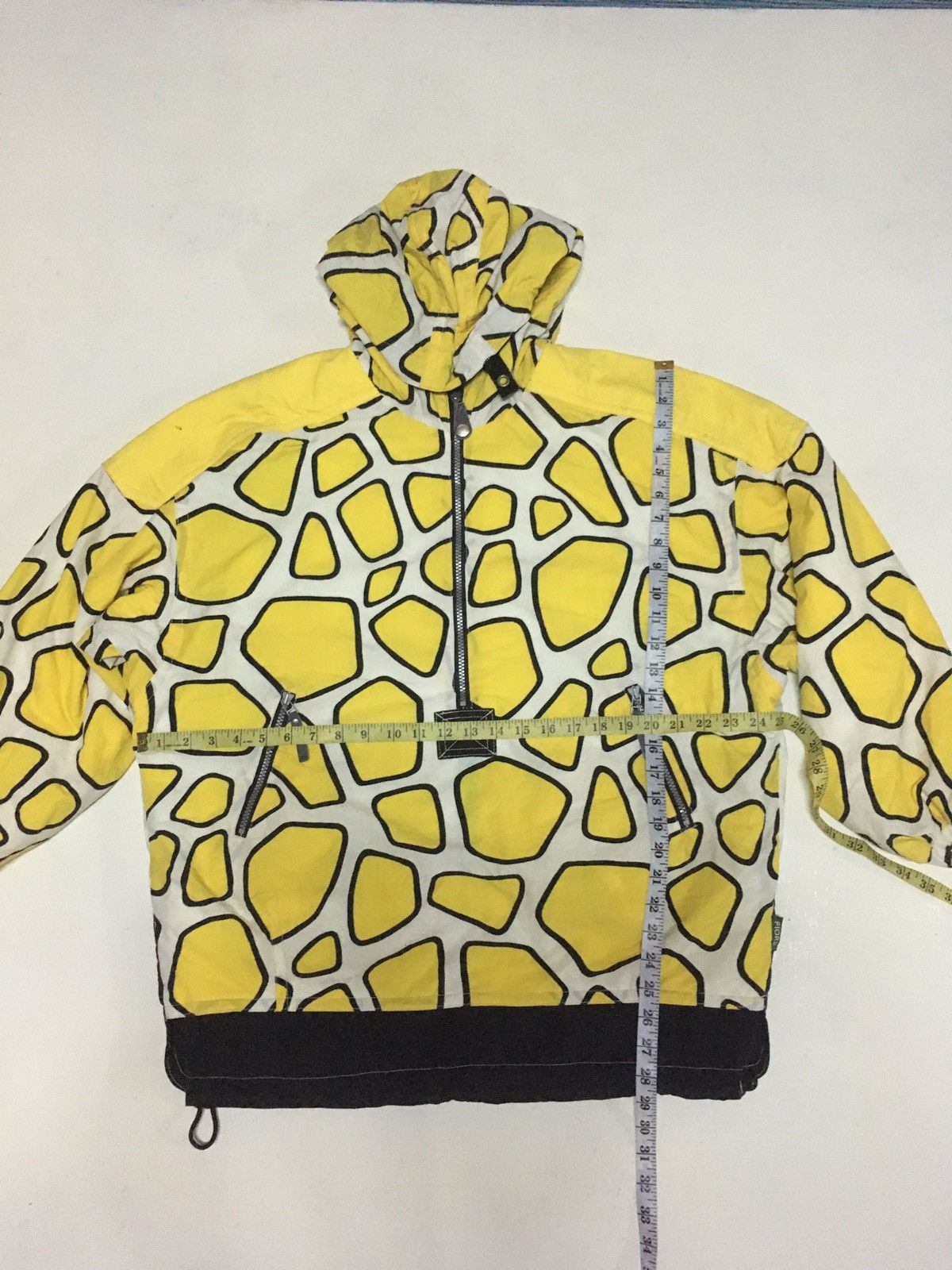 image of Vintage Eco Fiore Wear Quarter Zipper Jacket in Yellow, Men's (Size XL)