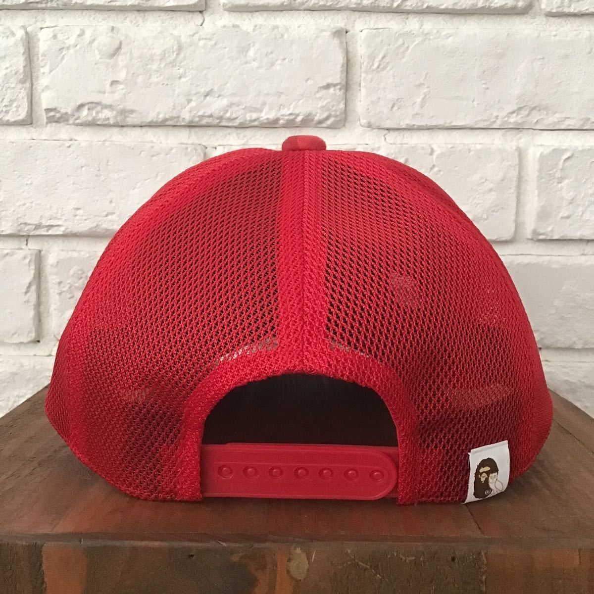 Bape × October's Very Own BAPE × OVO Red camo trucker hat cap Size ONE SIZE - 4 Thumbnail