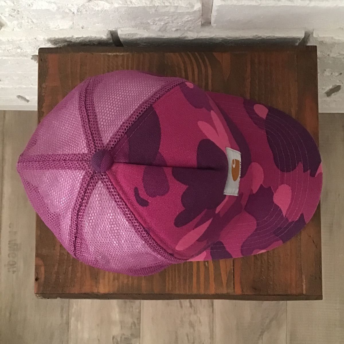 Bape × Carhartt BAPE × carhartt Purple camo trucker hat cap NIGO Size ONE SIZE - 5 Thumbnail