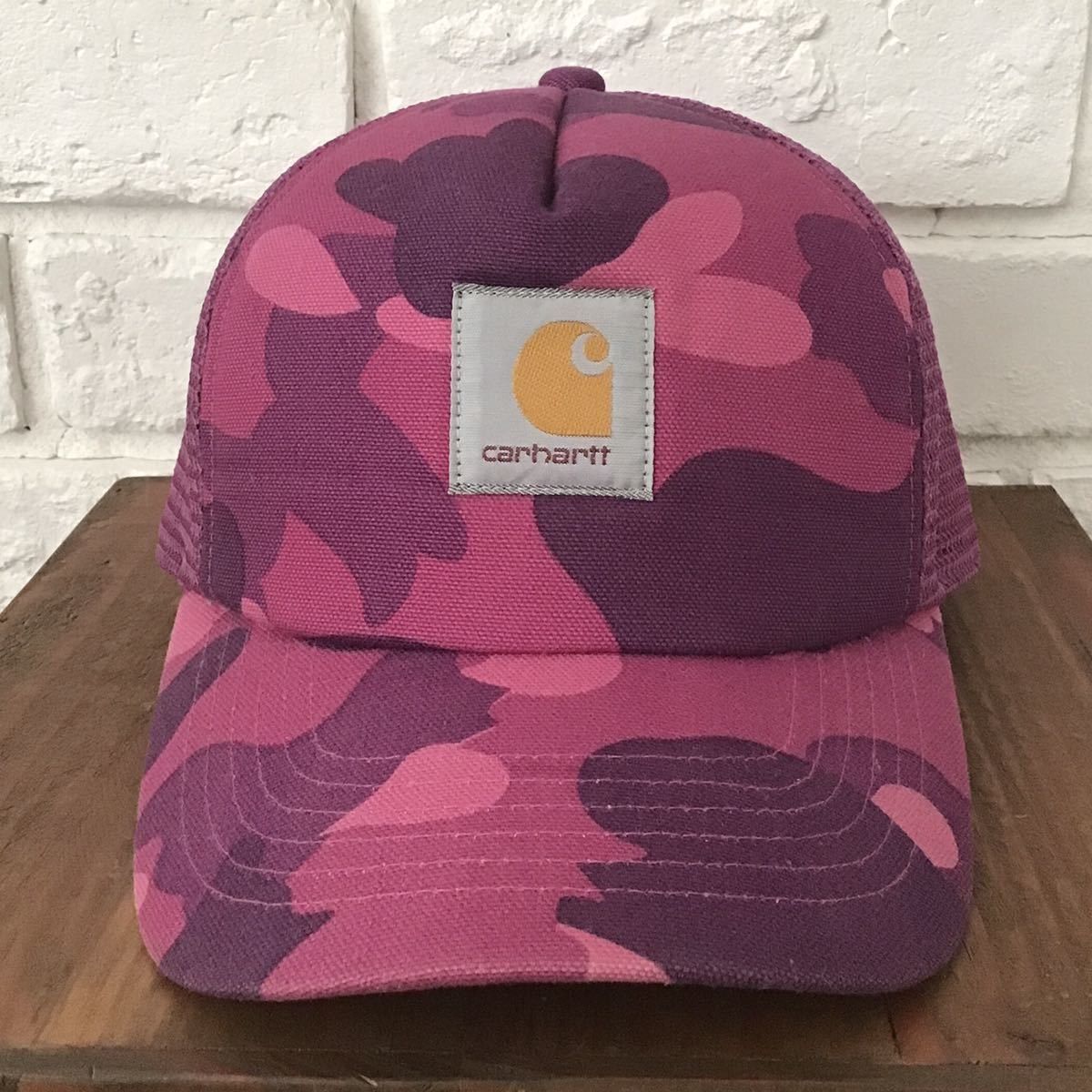Bape × Carhartt BAPE × carhartt Purple camo trucker hat cap NIGO Size ONE SIZE - 1 Thumbnail