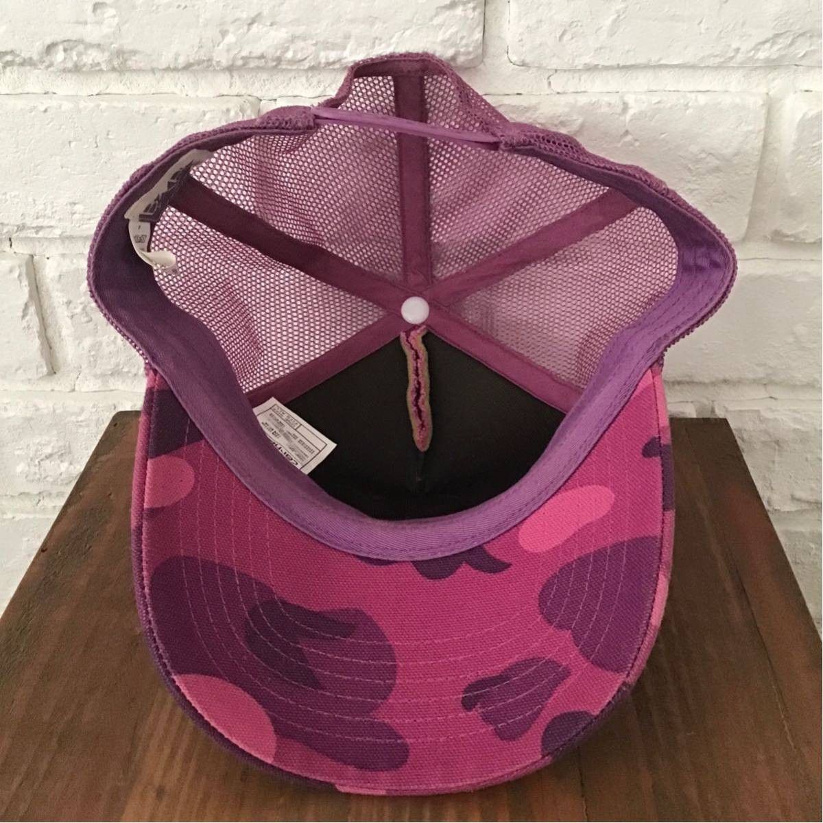 Bape × Carhartt BAPE × carhartt Purple camo trucker hat cap NIGO Size ONE SIZE - 6 Thumbnail