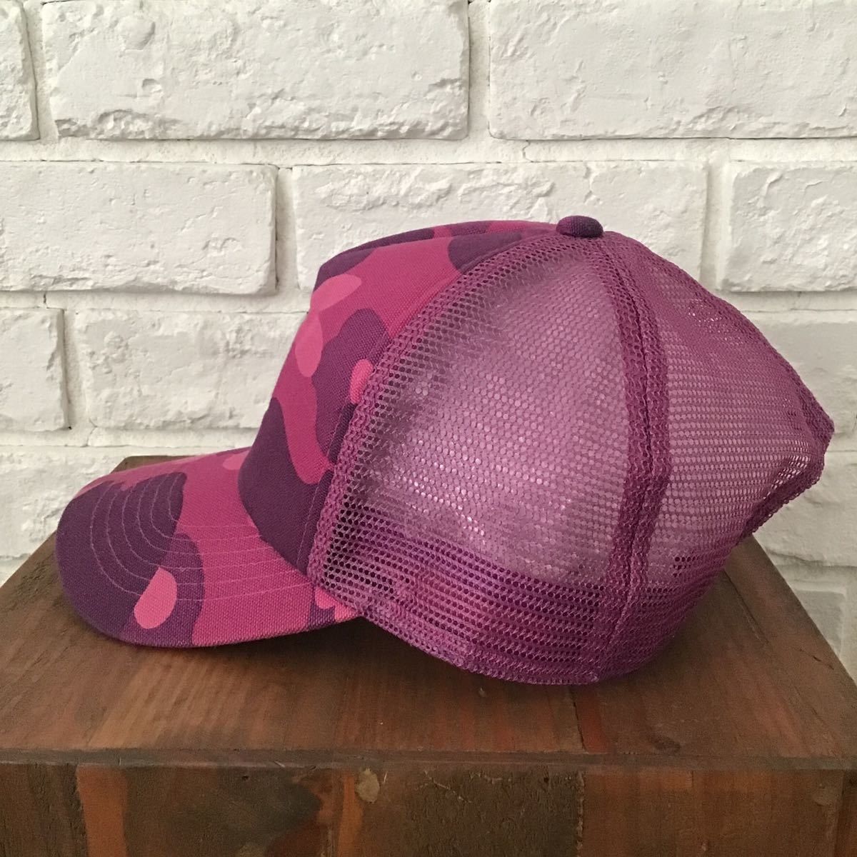 Bape × Carhartt BAPE × carhartt Purple camo trucker hat cap NIGO Size ONE SIZE - 2 Thumbnail