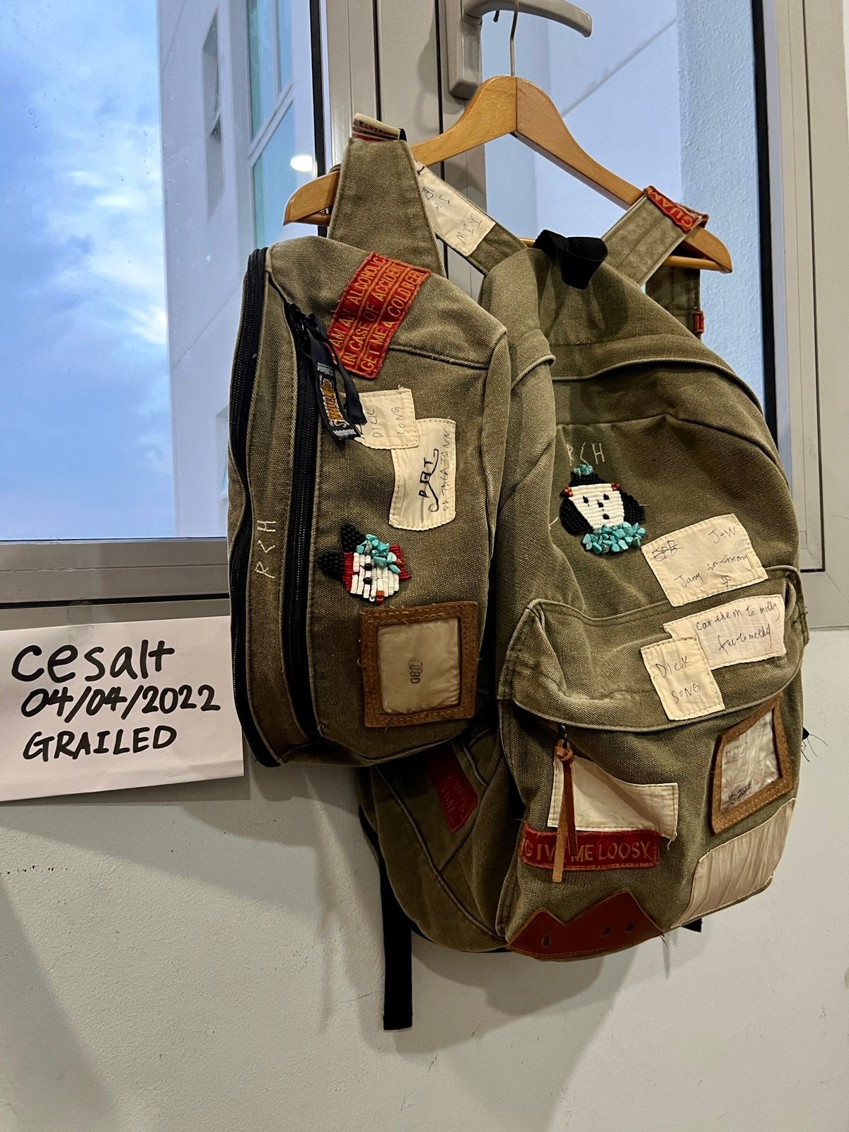Kapital Kapital No. 4 Canvas Separate Army Backpack (Journey