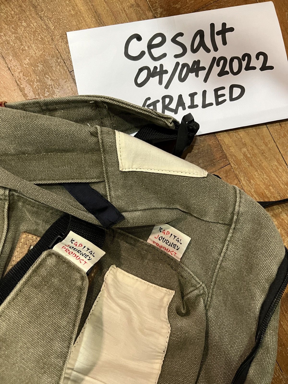 Kapital × Kapital Kountry Kapital No. 4 Canvas Separate Army Backpack (Journey Remake) Size ONE SIZE - 7 Thumbnail