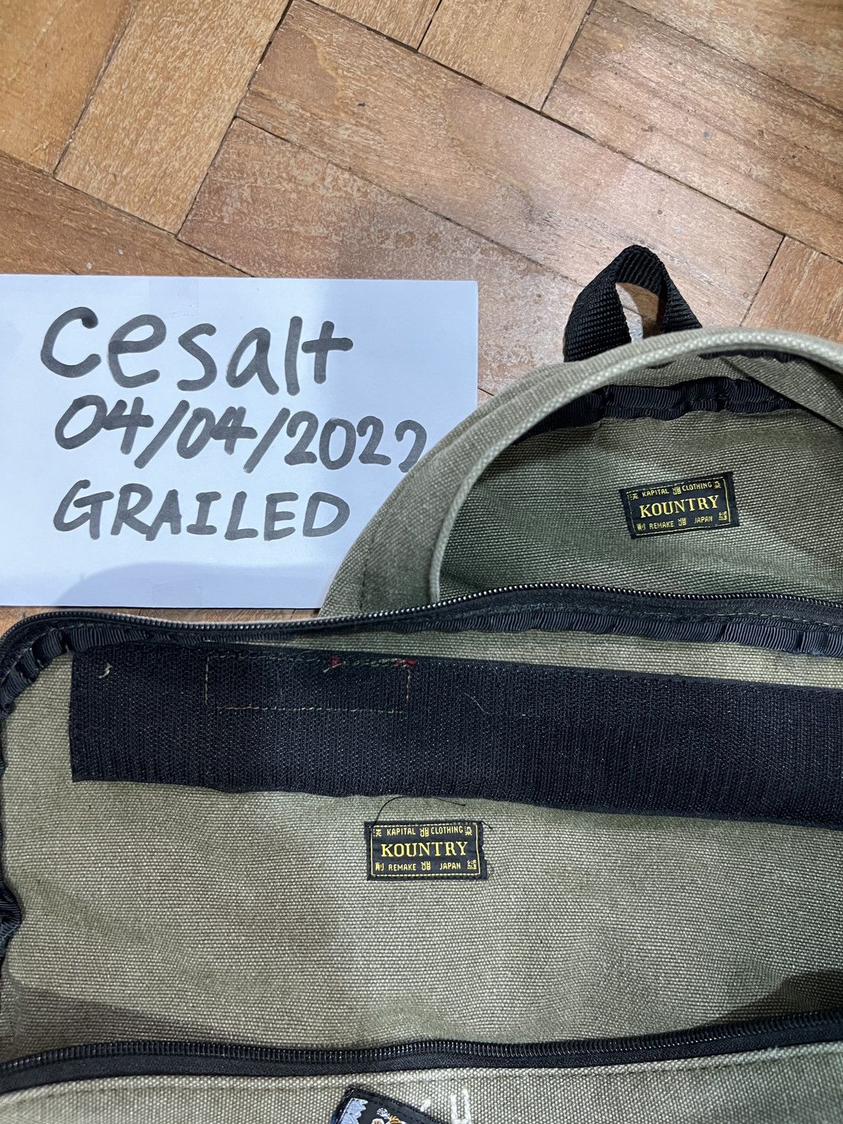 Kapital × Kapital Kountry Kapital No. 4 Canvas Separate Army Backpack (Journey Remake) Size ONE SIZE - 6 Thumbnail