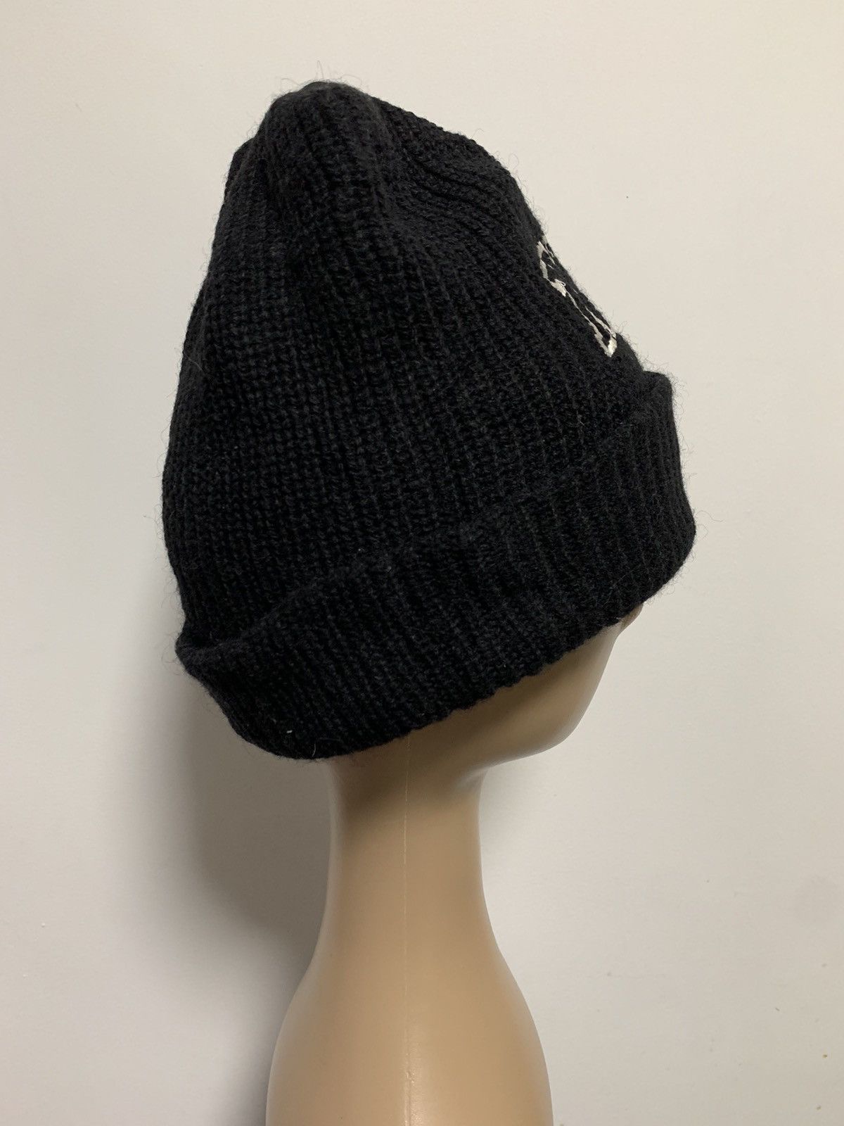 Nike × Vintage VINTAGE NIKE DISTRESSED BLACK BEANIE Size ONE SIZE - 5 Thumbnail