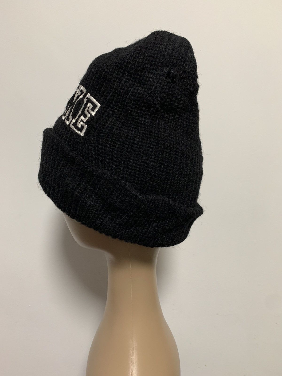 Nike × Vintage VINTAGE NIKE DISTRESSED BLACK BEANIE Size ONE SIZE - 2 Thumbnail