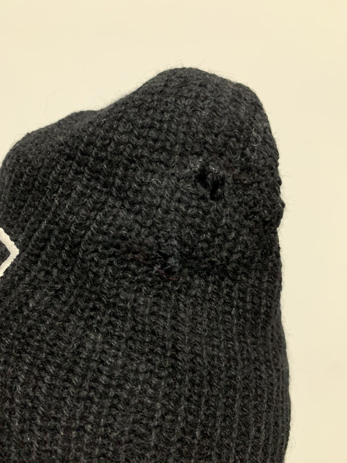 Nike × Vintage VINTAGE NIKE DISTRESSED BLACK BEANIE Size ONE SIZE - 3 Thumbnail