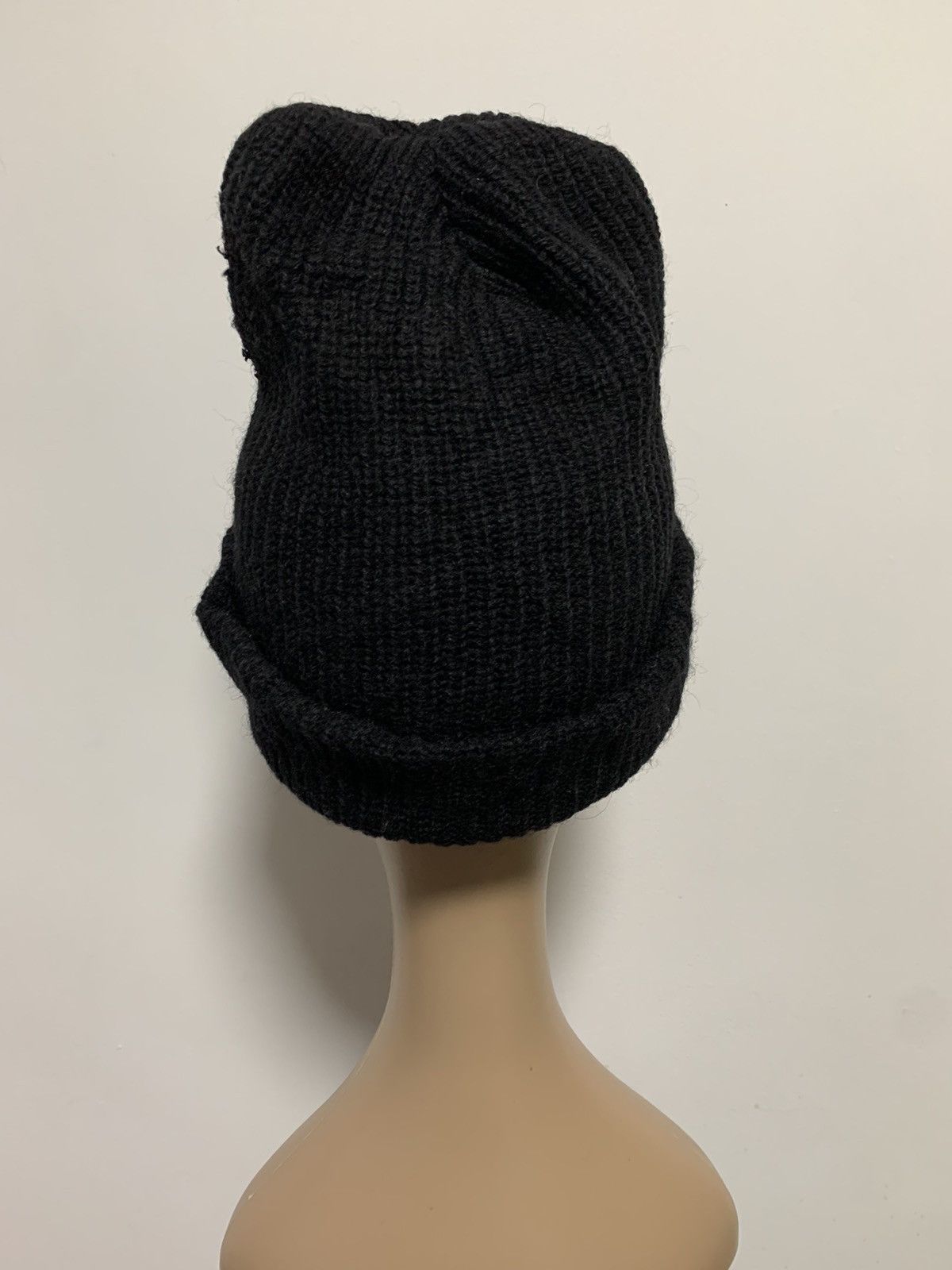 Nike × Vintage VINTAGE NIKE DISTRESSED BLACK BEANIE Size ONE SIZE - 4 Thumbnail