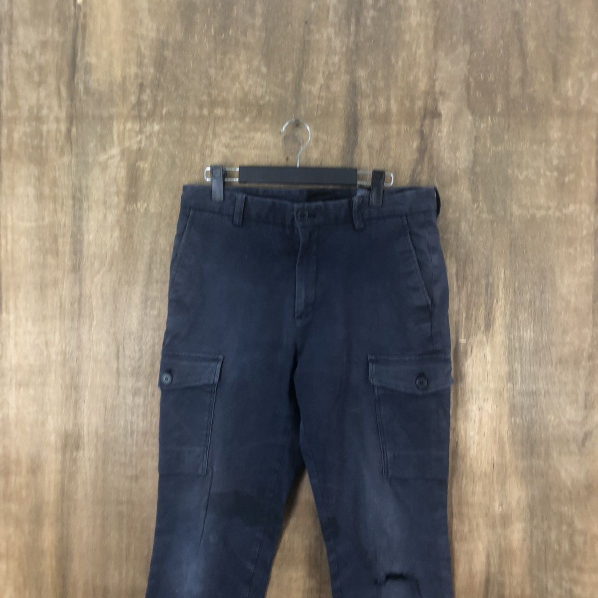 H&M H&M Dark Blue Multipocket Brown pants #6293 Size US 31 - 2 Thumbnail