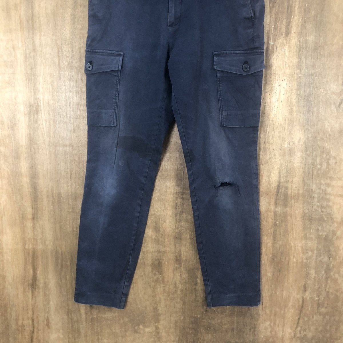 H&M H&M Dark Blue Multipocket Brown pants #6293 Size US 31 - 3 Thumbnail
