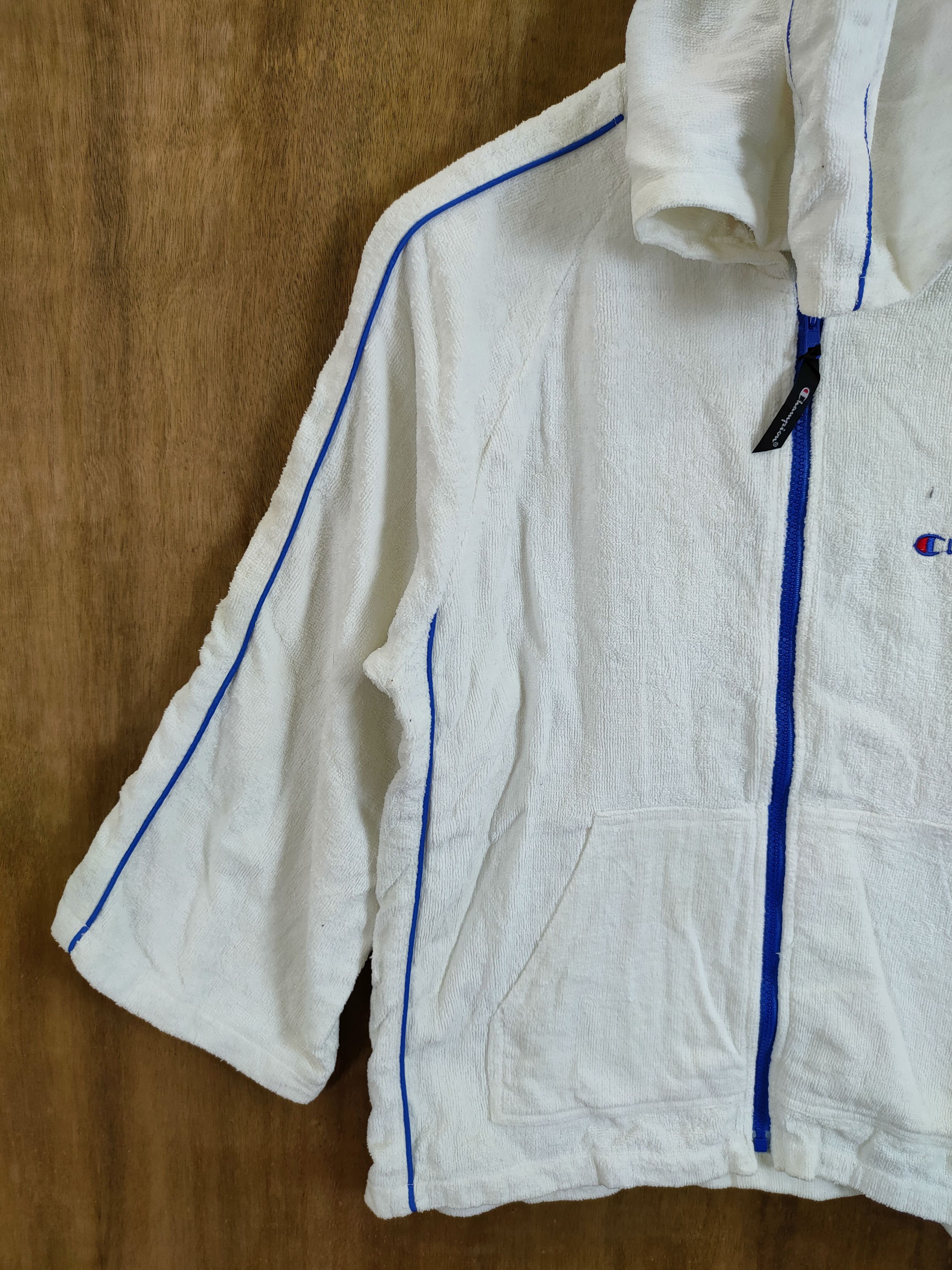 Champion DLL Champion Vintage fleece white hoodie sweater #878 Size US M / EU 48-50 / 2 - 7 Thumbnail