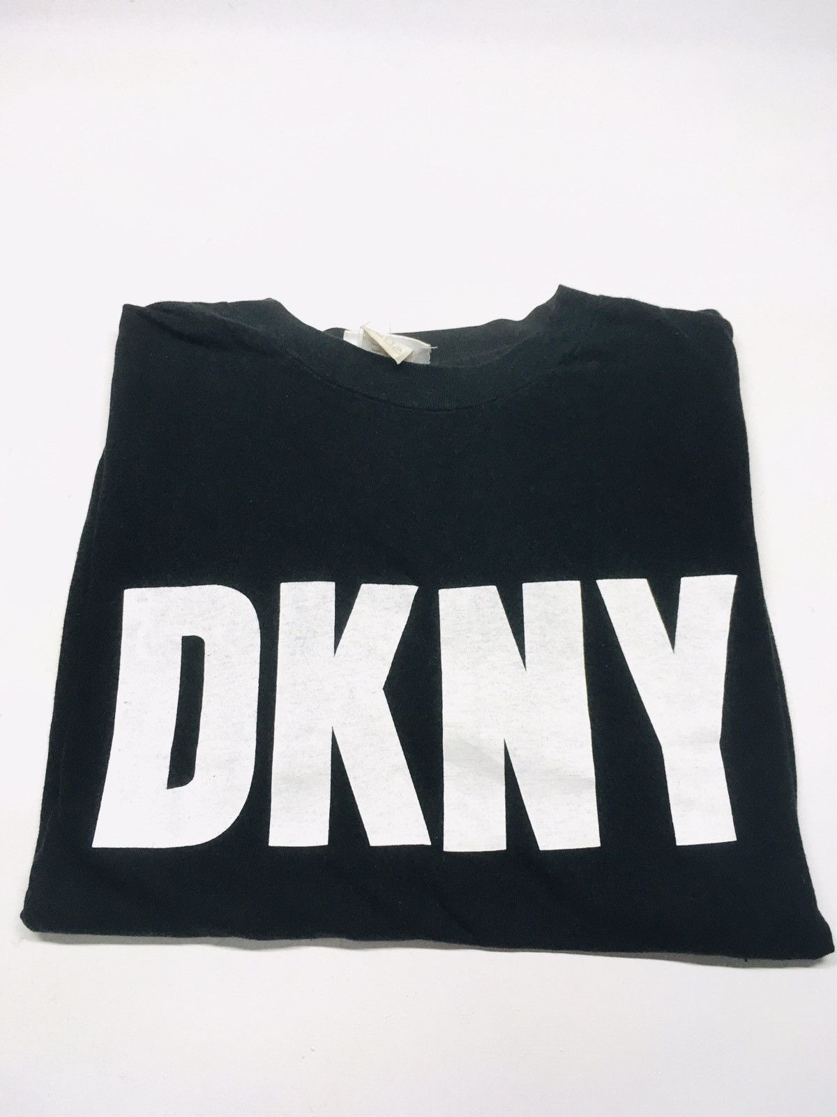 DKNY × Vintage Vintage 90s DKNY big logo spellout shirt Size US L / EU 52-54 / 3 - 1 Thumbnail