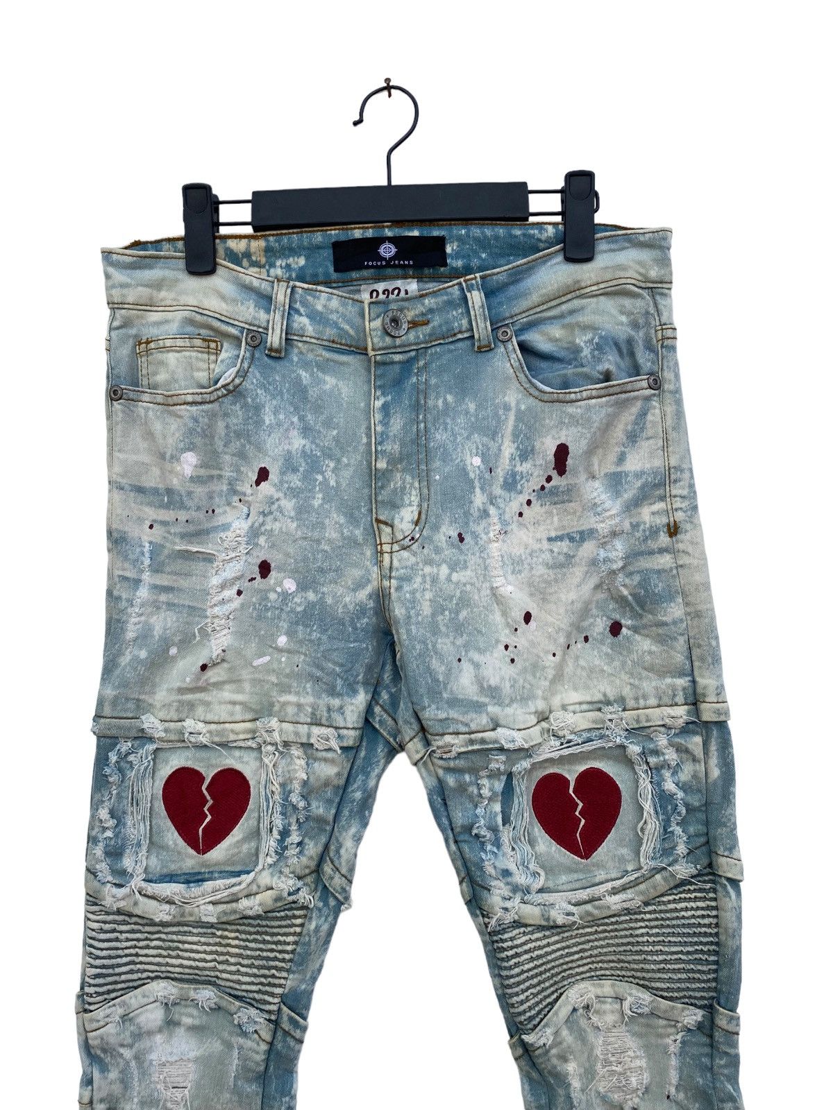 Japanese Brand Vintage Focus Distressed Biker Pant Size US 32 / EU 48 - 5 Thumbnail