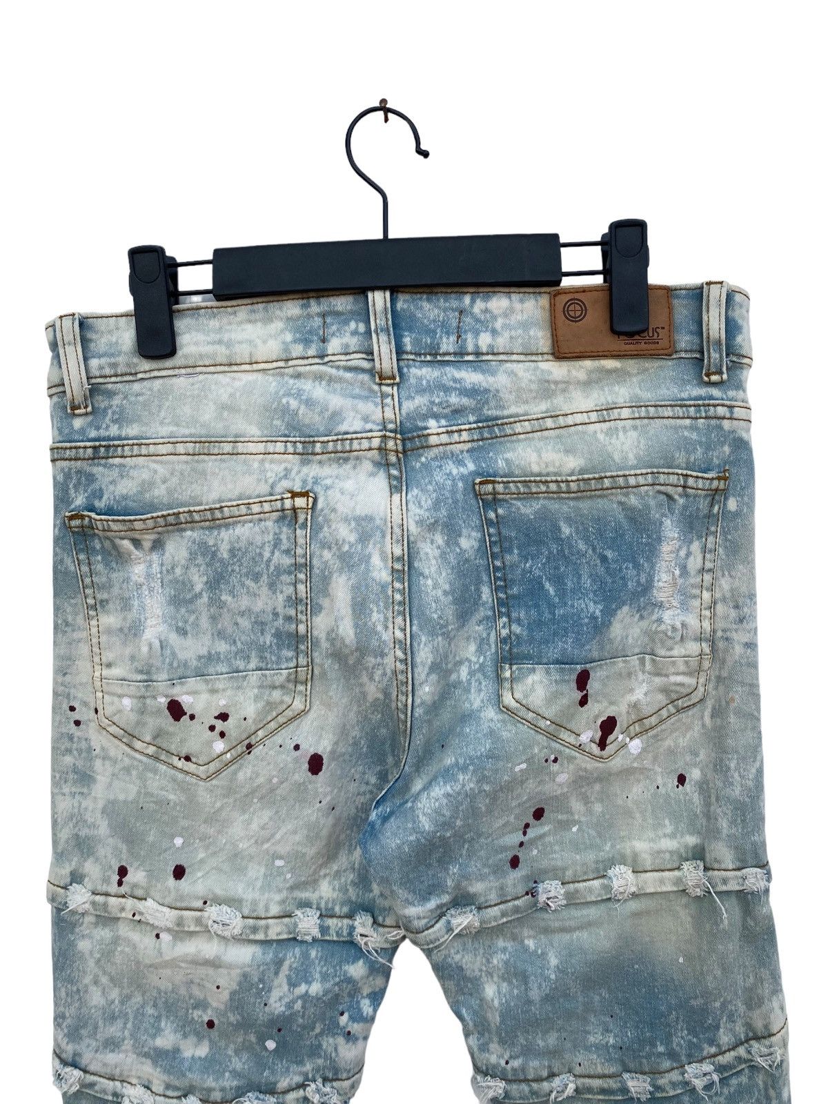 Japanese Brand Vintage Focus Distressed Biker Pant Size US 32 / EU 48 - 3 Thumbnail