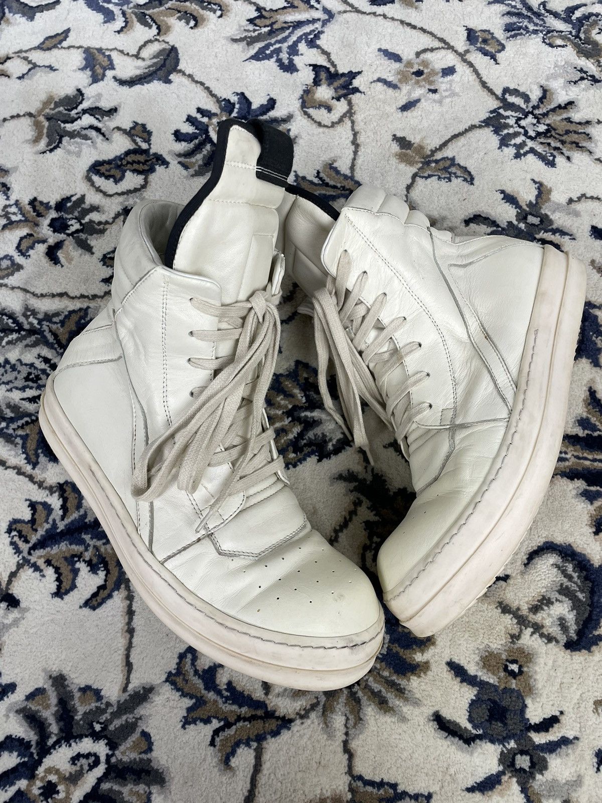 Rick Owens Geobasket Sneaker Milk