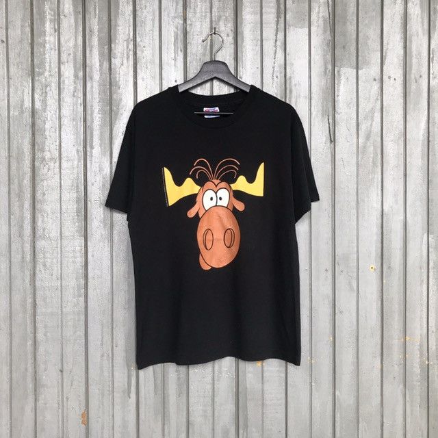 Vintage 🔥Rare!! ROCKY & BULLWINKLE 1991 movies tees Size US L / EU 52-54 / 3 - 1 Thumbnail