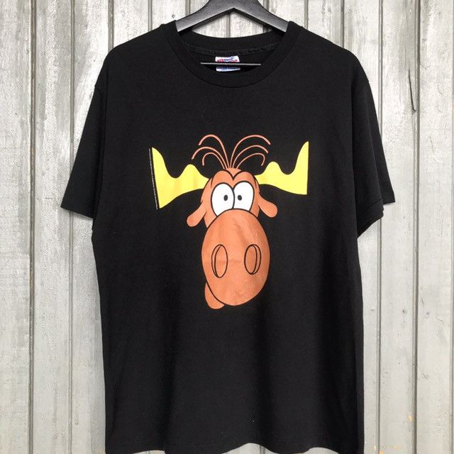 Vintage 🔥Rare!! ROCKY & BULLWINKLE 1991 movies tees Size US L / EU 52-54 / 3 - 2 Thumbnail