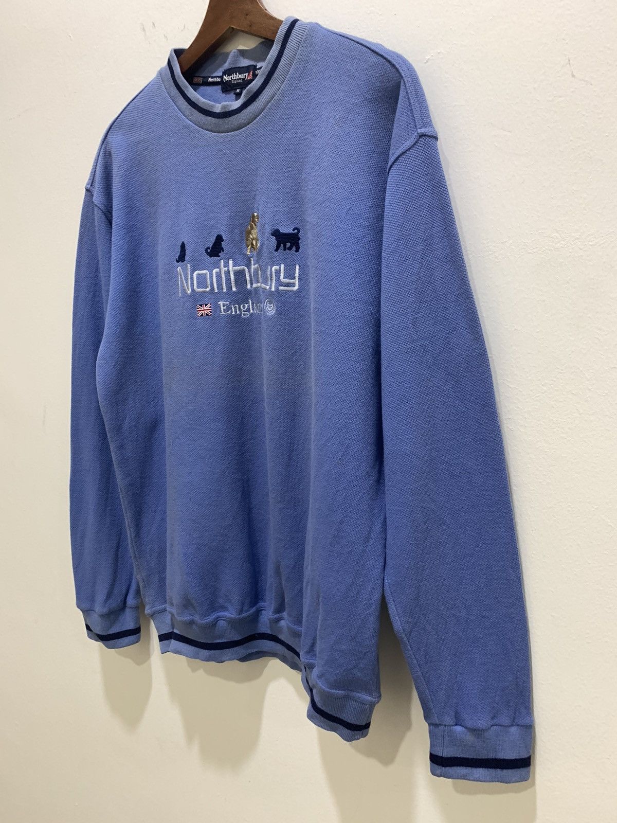 Japanese Brand NORTHBURY ENGLAND Rugby Embroidery Center Jumper Sweatshirt Size US M / EU 48-50 / 2 - 6 Thumbnail