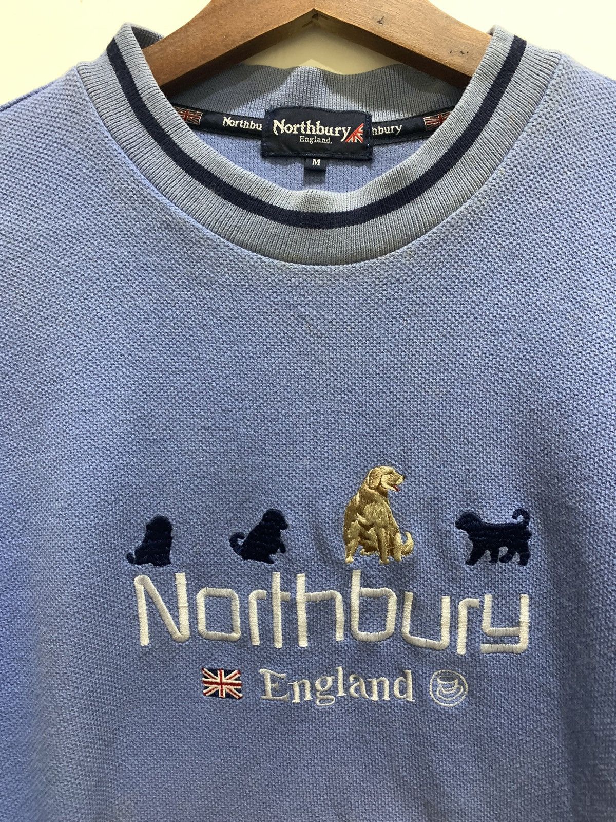 Japanese Brand NORTHBURY ENGLAND Rugby Embroidery Center Jumper Sweatshirt Size US M / EU 48-50 / 2 - 7 Thumbnail