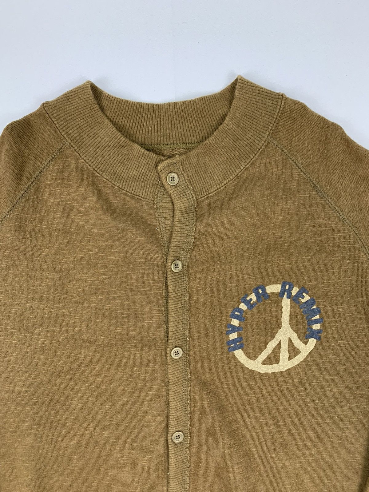 HyperDenim Vintag HYPER REMIX Anarchy Peace Button Sweatshirt Cardigan Size US L / EU 52-54 / 3 - 3 Thumbnail