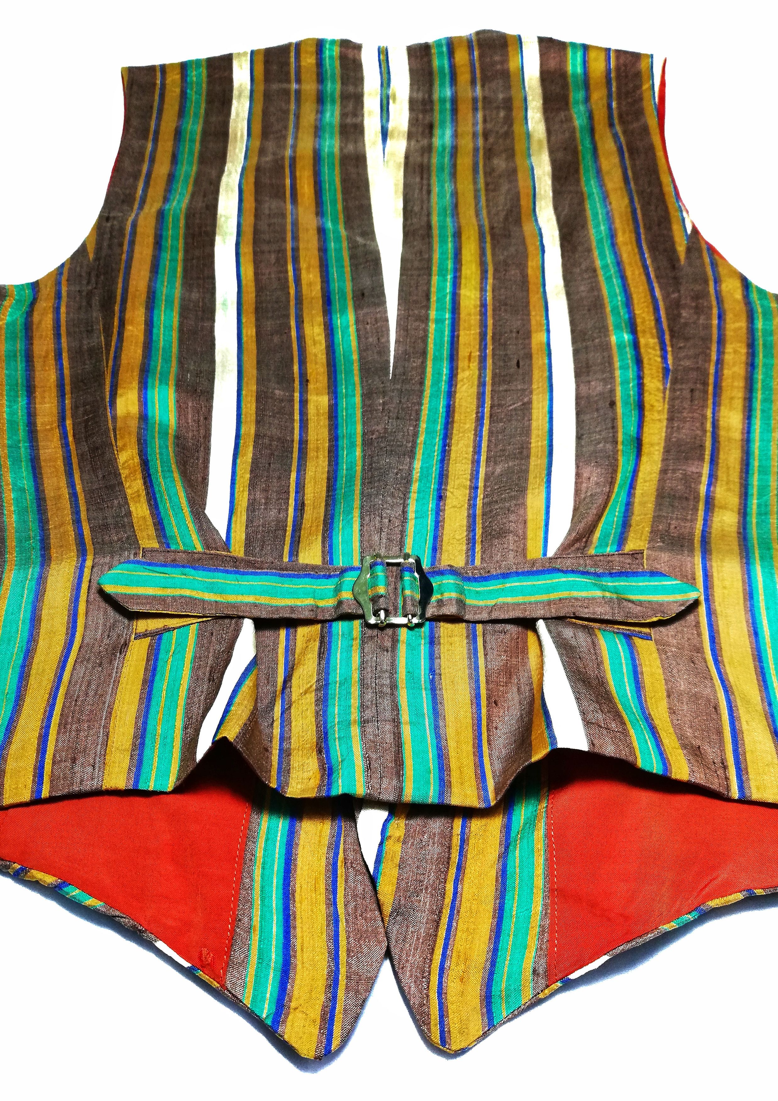 Hysteric Glamour × Japanese Brand 🔥HG Multicolor Stripe Multicolor Vest 100% Silk🔥 Size US S / EU 44-46 / 1 - 13 Thumbnail