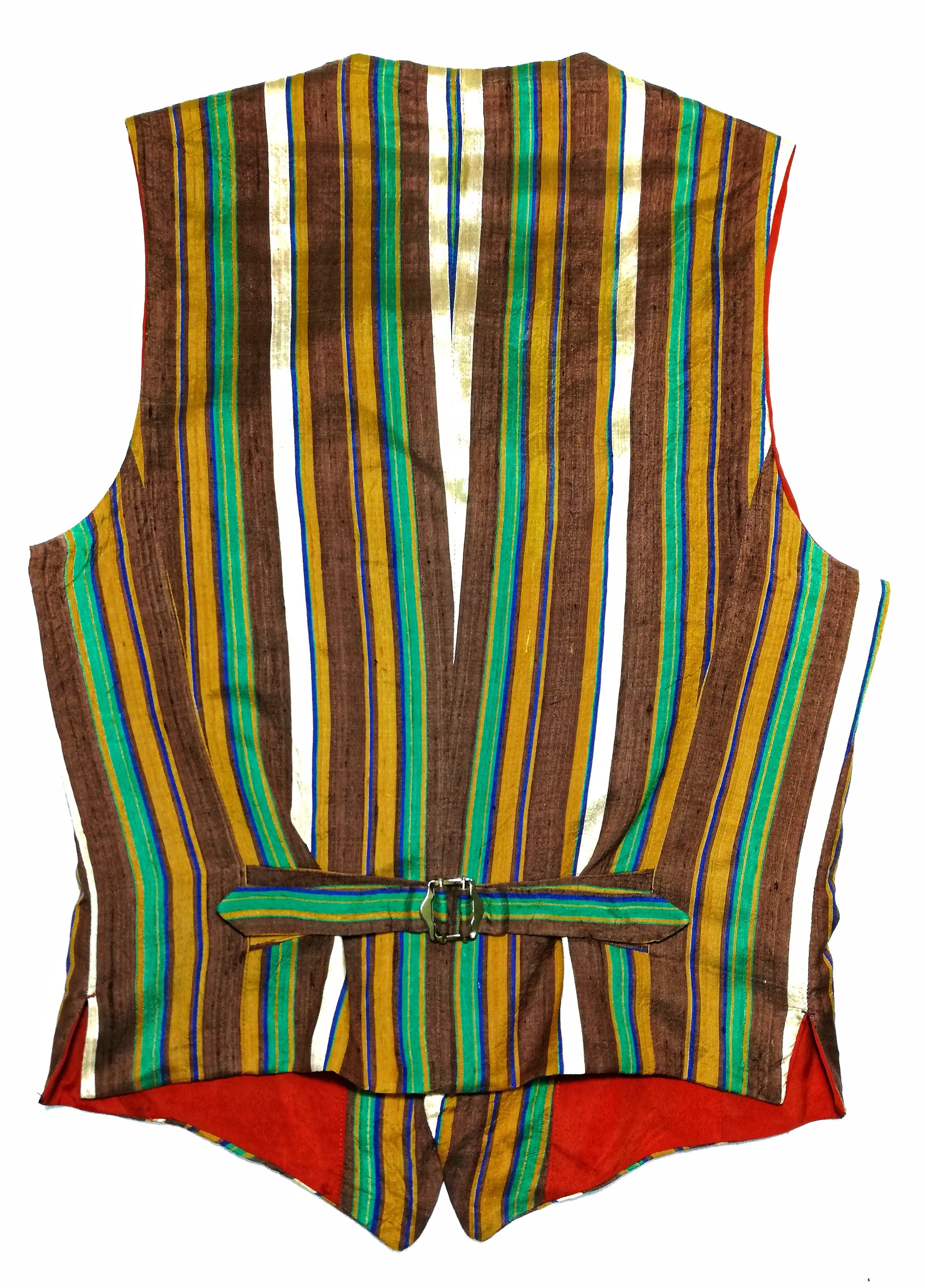 Hysteric Glamour × Japanese Brand 🔥HG Multicolor Stripe Multicolor Vest 100% Silk🔥 Size US S / EU 44-46 / 1 - 12 Thumbnail