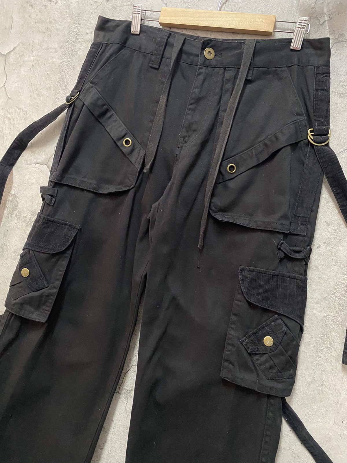 Designer × Japanese Brand Vintage Intercrew Japan Parachute Bondage Baggy Cargo Pants Size US 32 / EU 48 - 5 Thumbnail