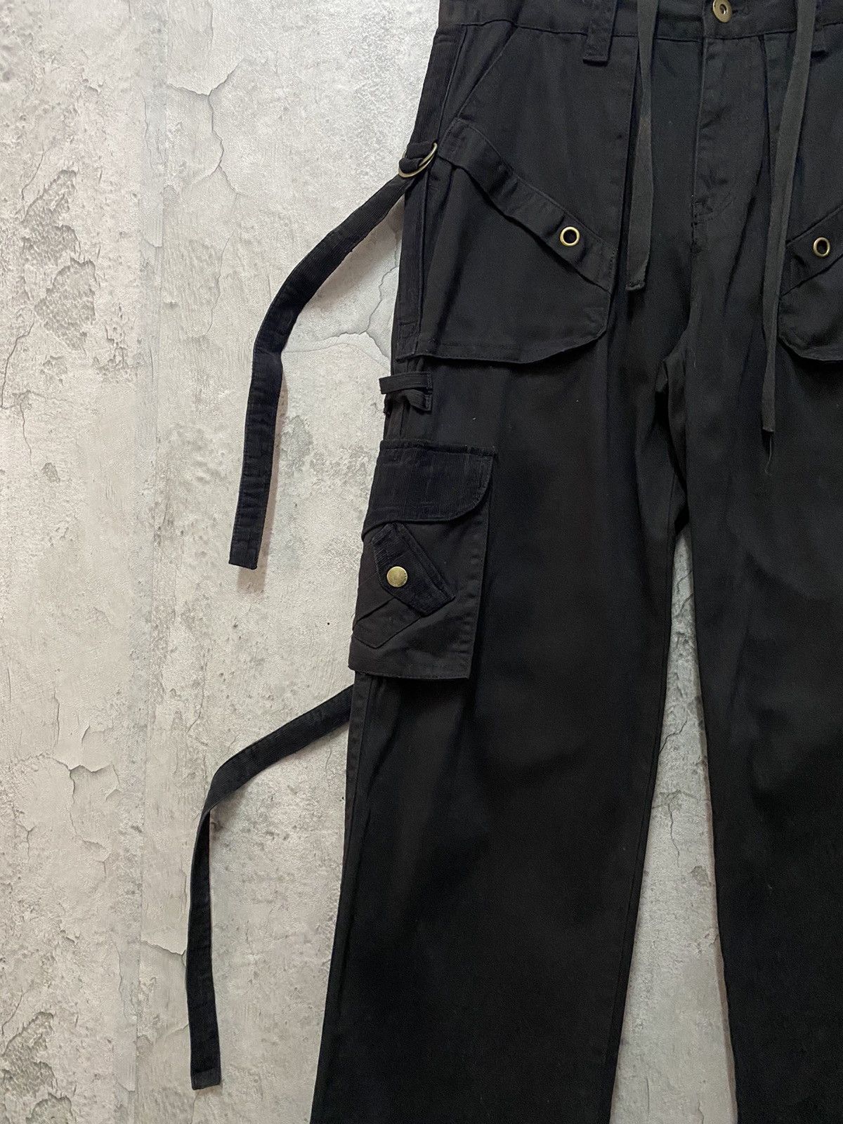 Designer × Japanese Brand Vintage Intercrew Japan Parachute Bondage Baggy Cargo Pants Size US 32 / EU 48 - 12 Thumbnail