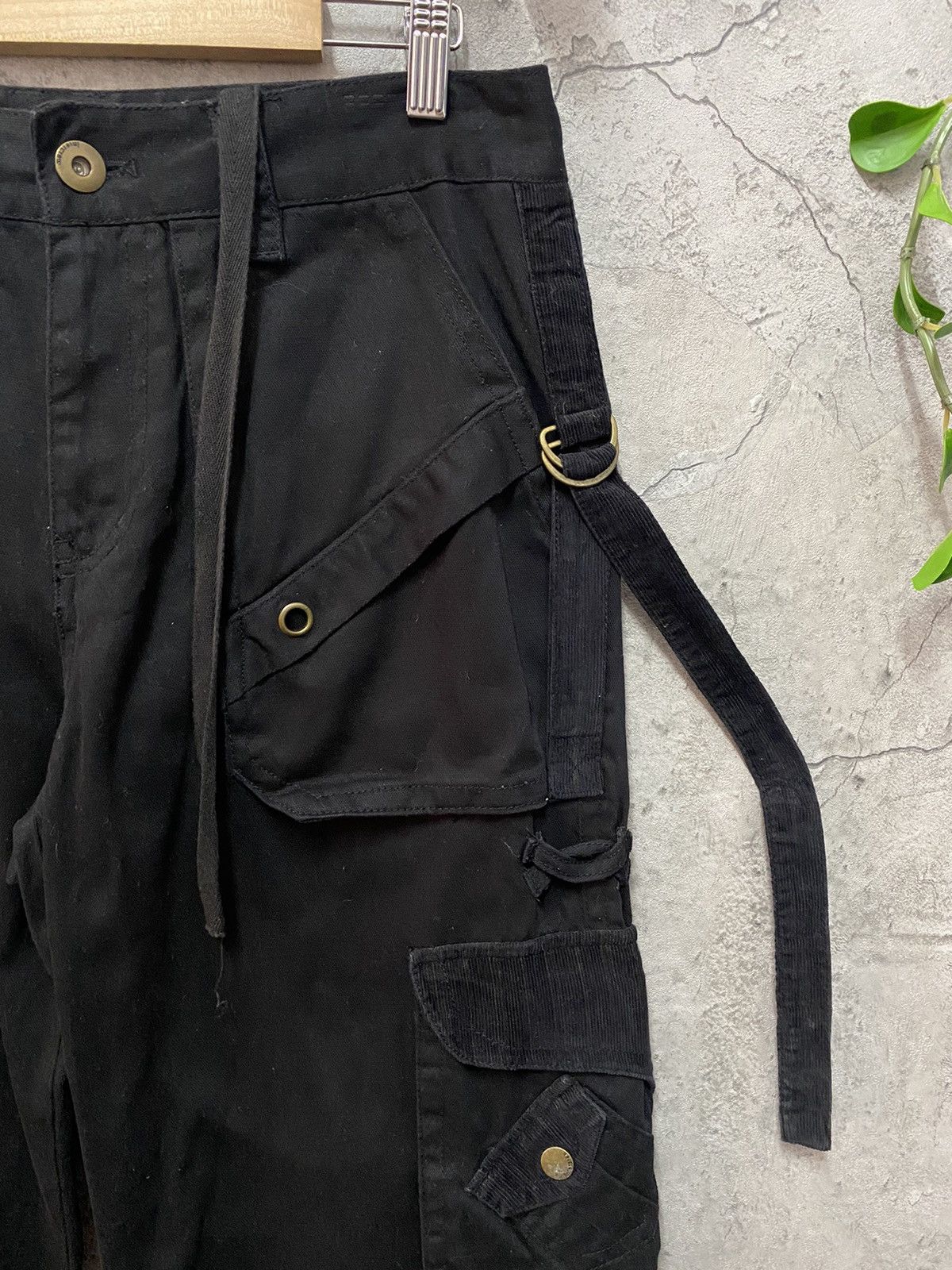 Designer × Japanese Brand Vintage Intercrew Japan Parachute Bondage Baggy Cargo Pants Size US 32 / EU 48 - 8 Thumbnail