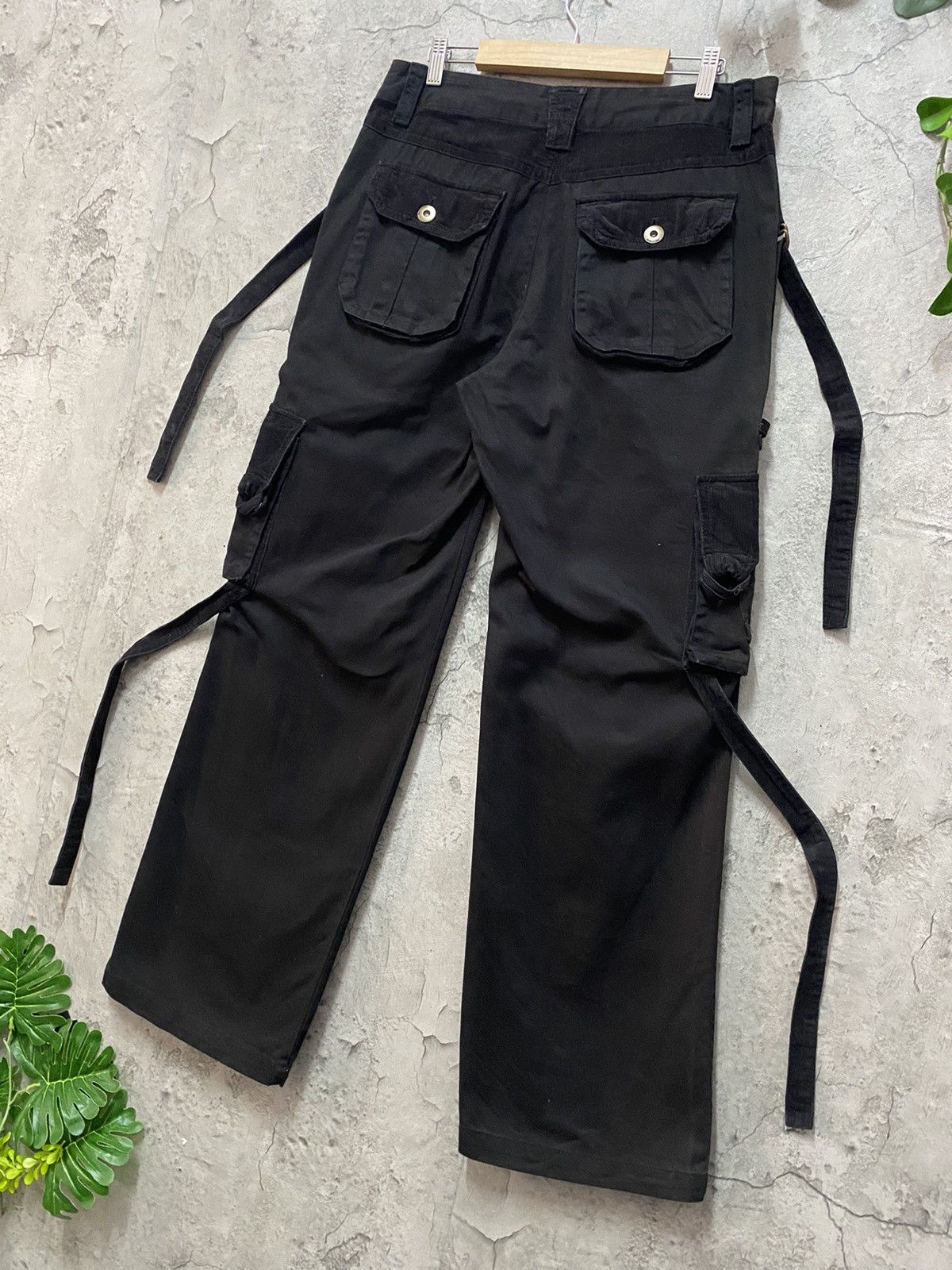 Designer × Japanese Brand Vintage Intercrew Japan Parachute Bondage Baggy Cargo Pants Size US 32 / EU 48 - 14 Thumbnail