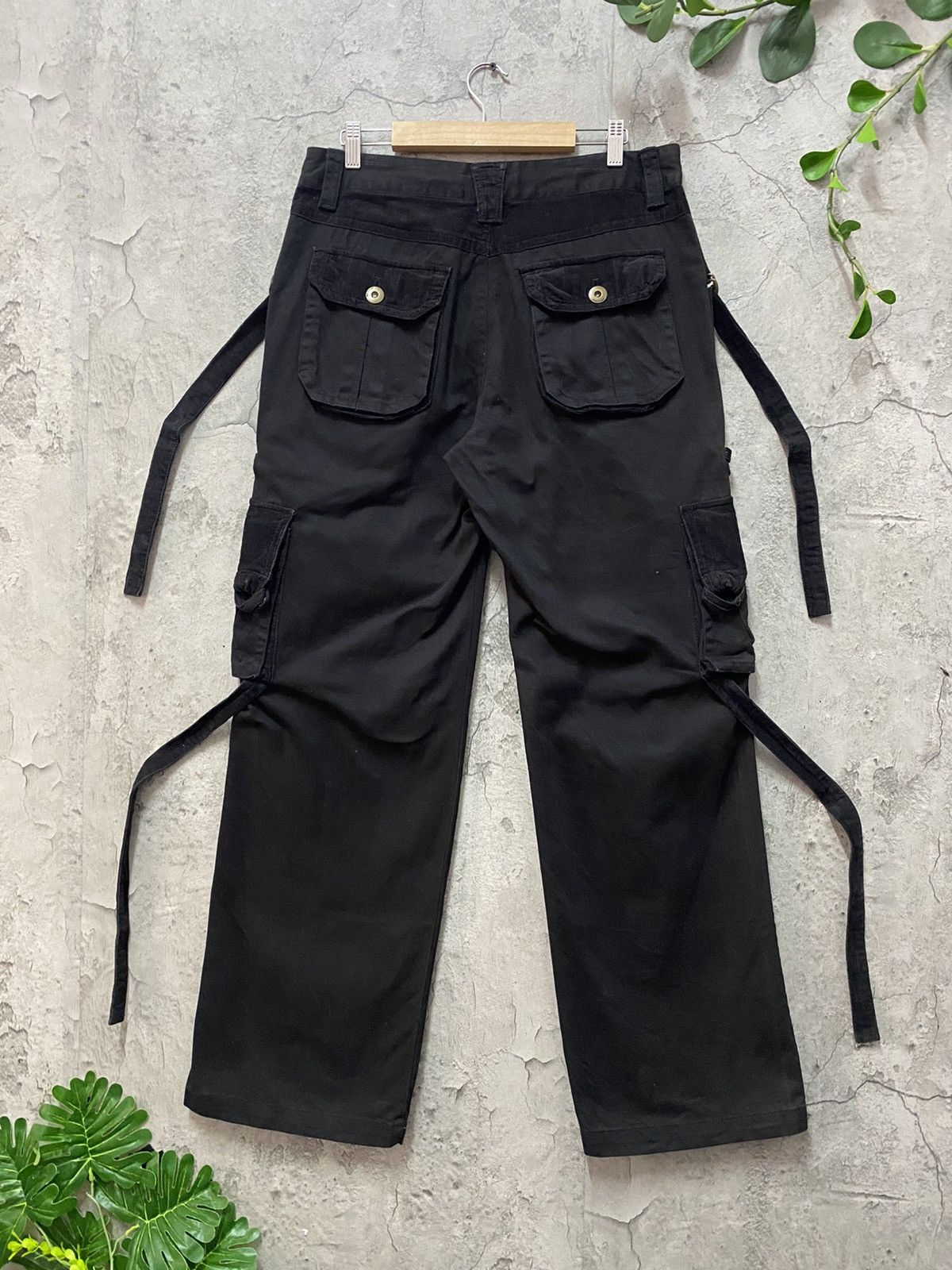 Designer × Japanese Brand Vintage Intercrew Japan Parachute Bondage Baggy Cargo Pants Size US 32 / EU 48 - 2 Thumbnail