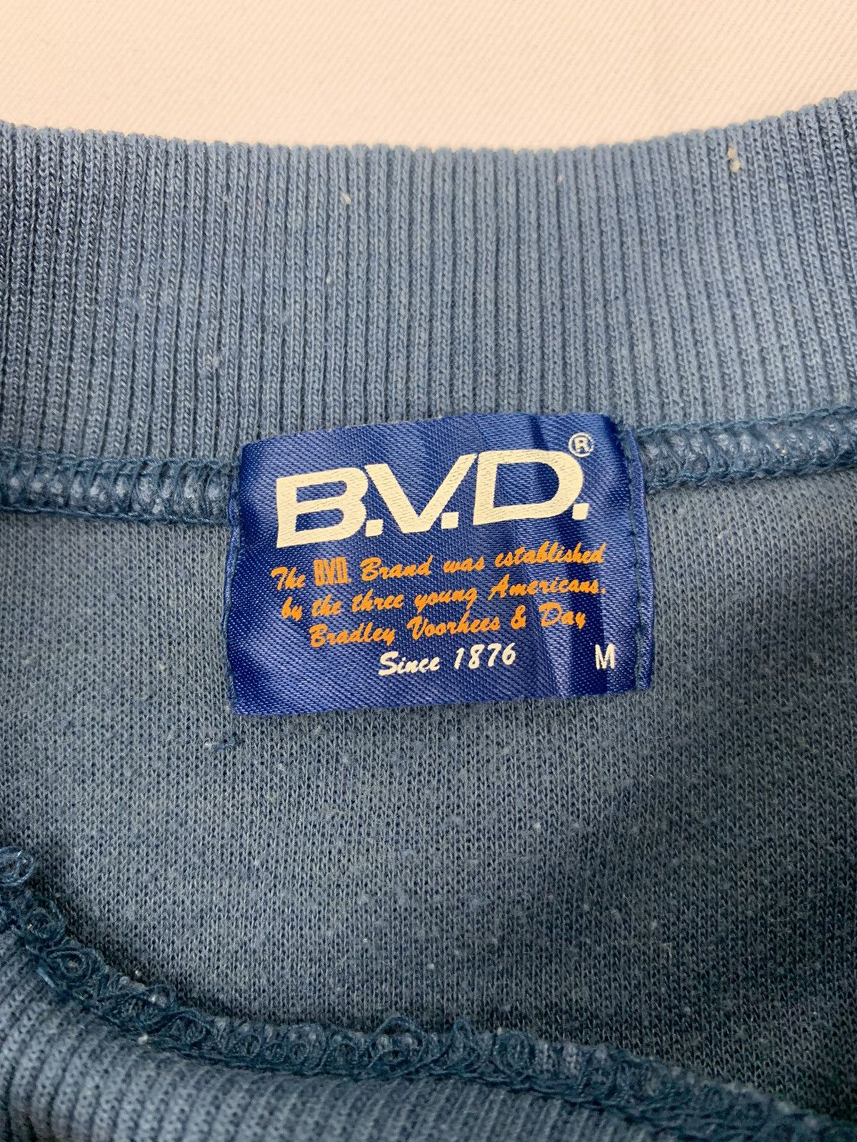 Bradley Mountain B.V.D Vintage 70s DoubleSleeve Embroided BigLogo Sweatshirt Size US M / EU 48-50 / 2 - 4 Thumbnail