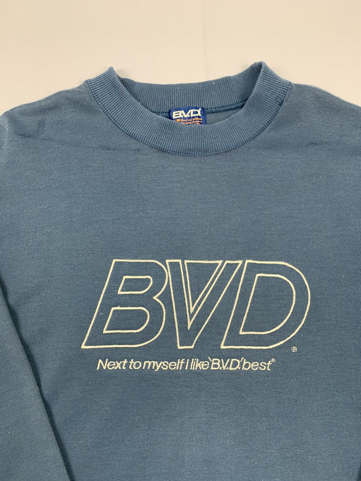 Bradley Mountain B.V.D Vintage 70s DoubleSleeve Embroided BigLogo Sweatshirt Size US M / EU 48-50 / 2 - 3 Thumbnail