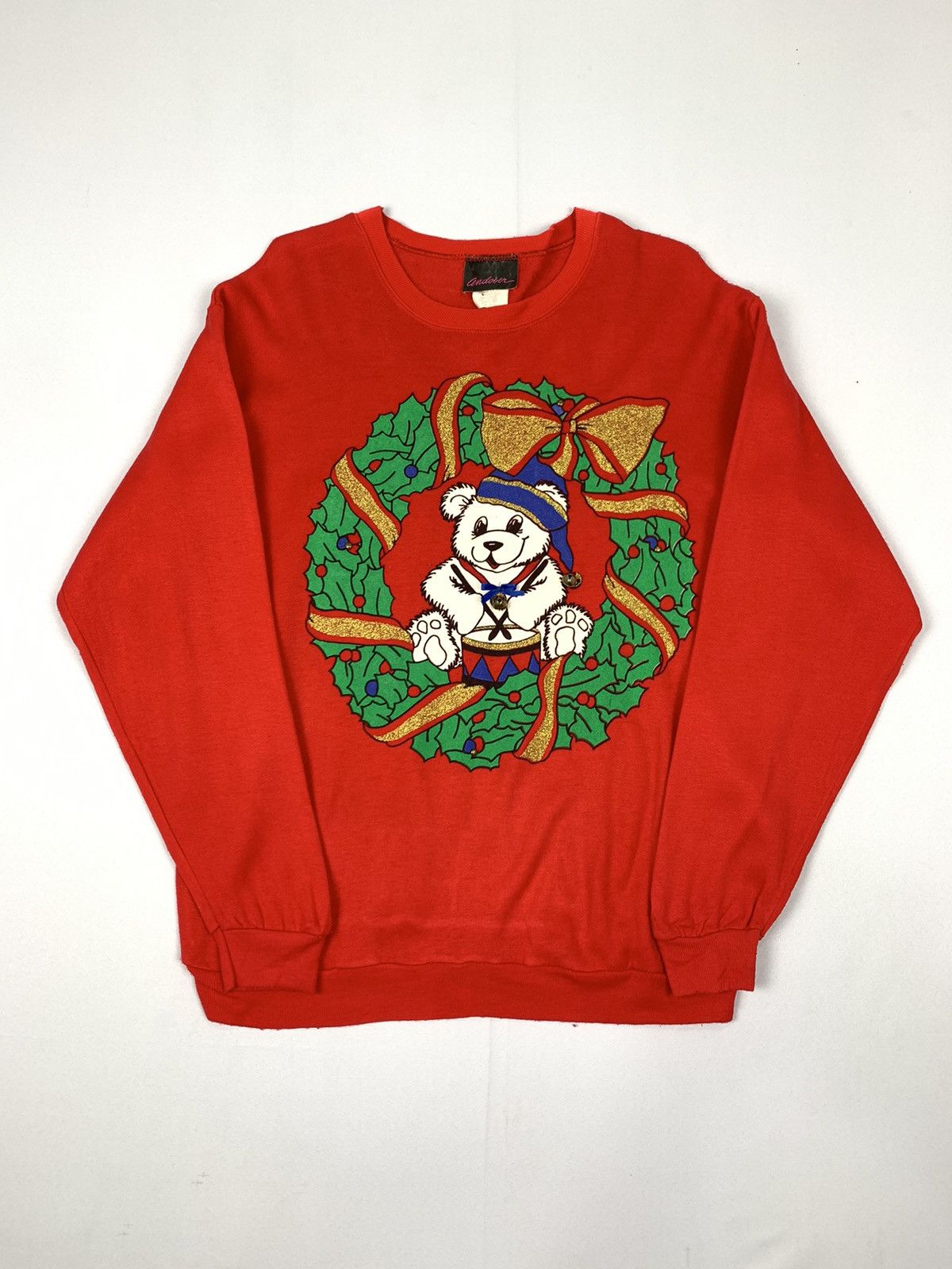 Hells Bells ANDOVER Blink Christmas Theme Bear Big Logo Bell Sweatshirt Size US M / EU 48-50 / 2 - 2 Thumbnail