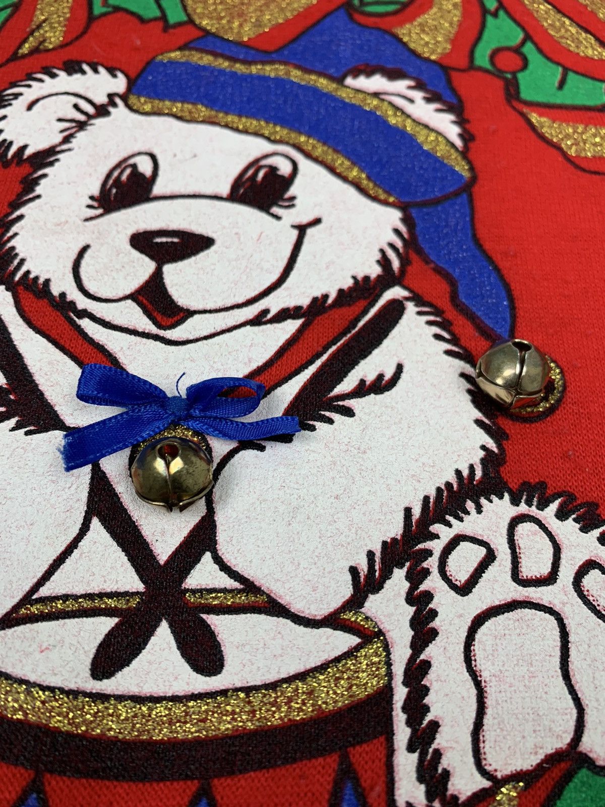 Hells Bells ANDOVER Blink Christmas Theme Bear Big Logo Bell Sweatshirt Size US M / EU 48-50 / 2 - 5 Thumbnail