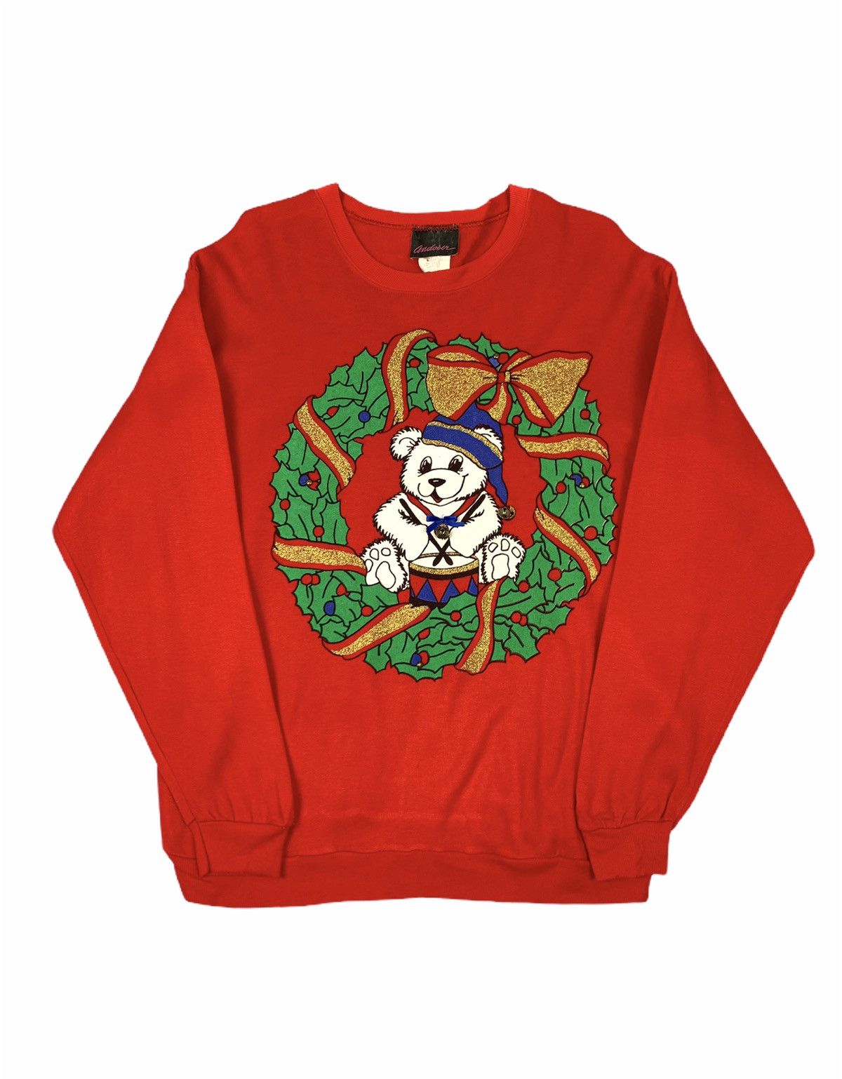 Hells Bells ANDOVER Blink Christmas Theme Bear Big Logo Bell Sweatshirt Size US M / EU 48-50 / 2 - 1 Thumbnail