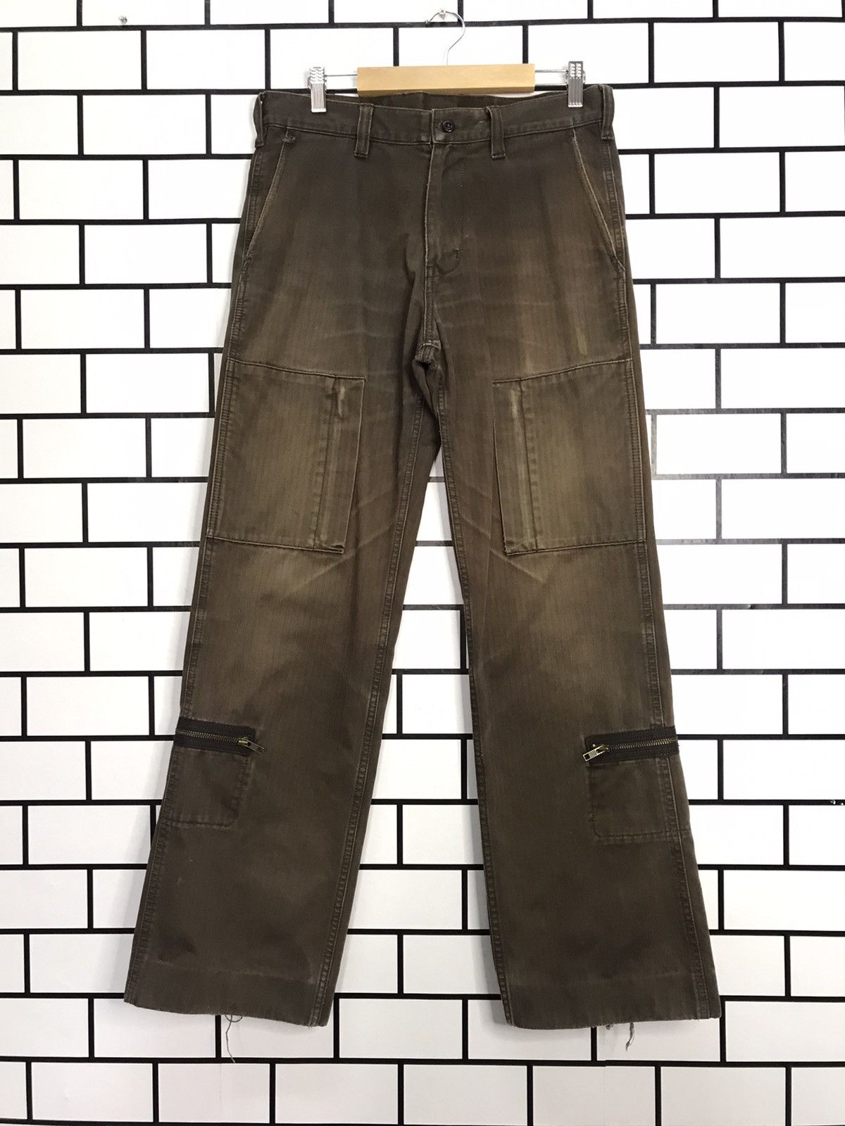Designer × Michel Klein Michel Klein Paris Cargo Multi Pocket Casual Work Wear Pants Size US 31 - 1 Thumbnail