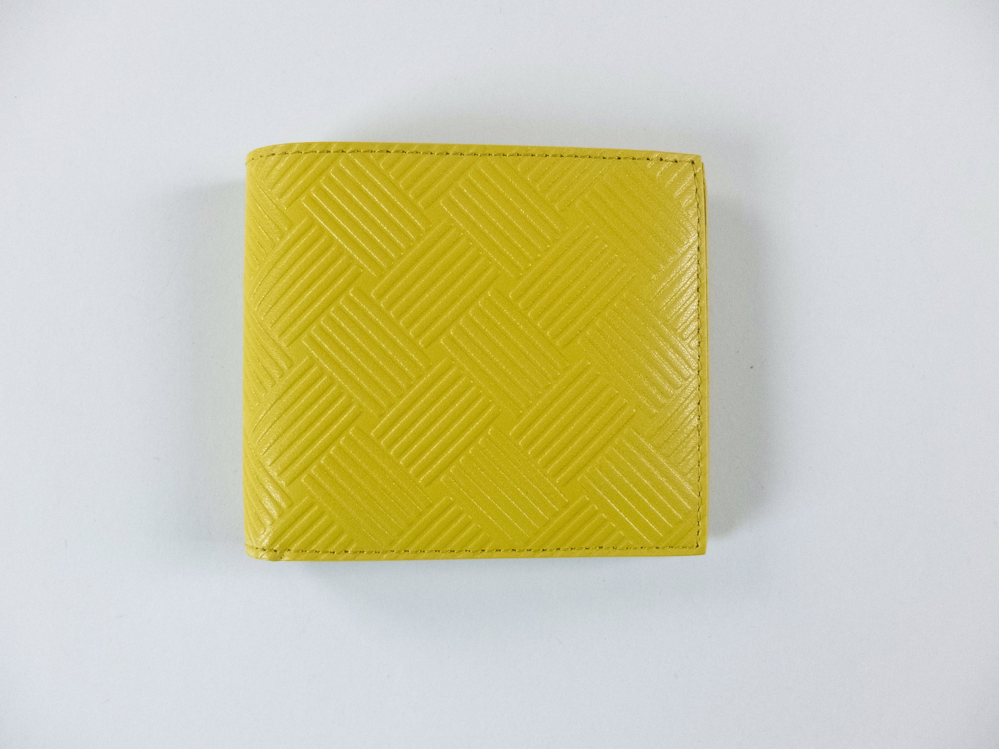 Bottega Veneta BOTTEGA VENETA yellow weave embossed bifold leather wallet q Size ONE SIZE - 2 Thumbnail